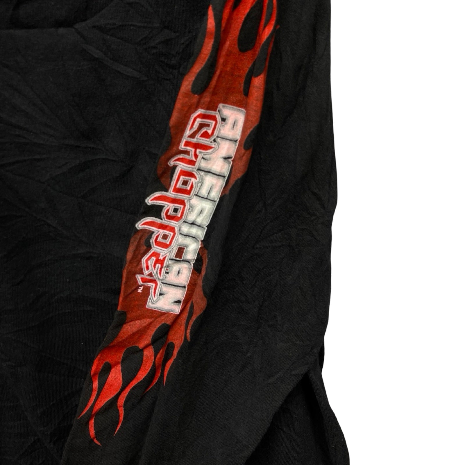 Vintage 00’s AMERICAN CHOPPER Flame Bike L/S Tee