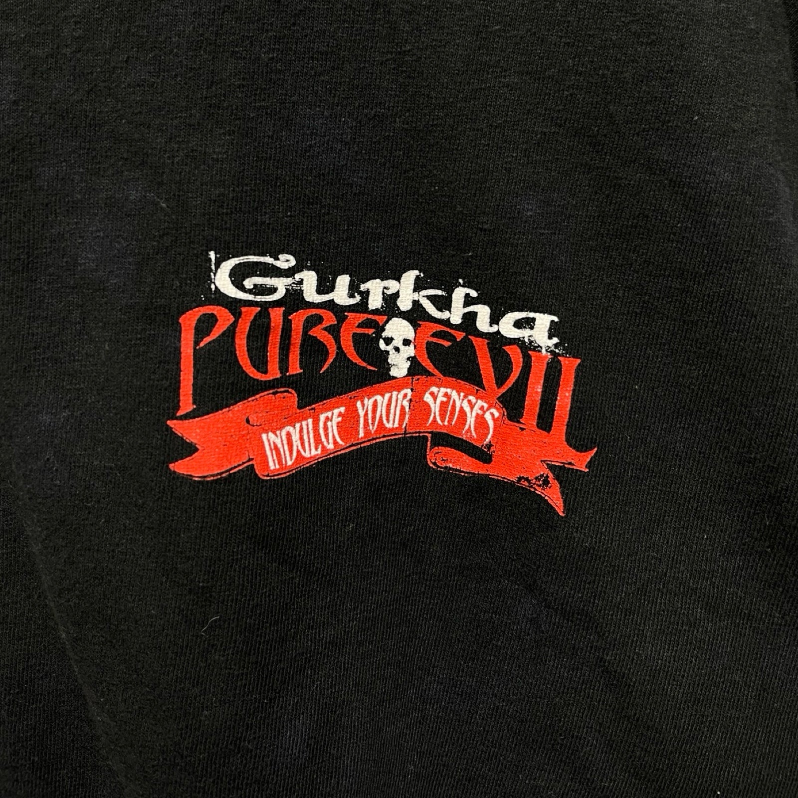 Vintage 90’s WORLD'S FINEST CIGARS GURKHA "Gurka Pure Evil" L/S Tee Size L