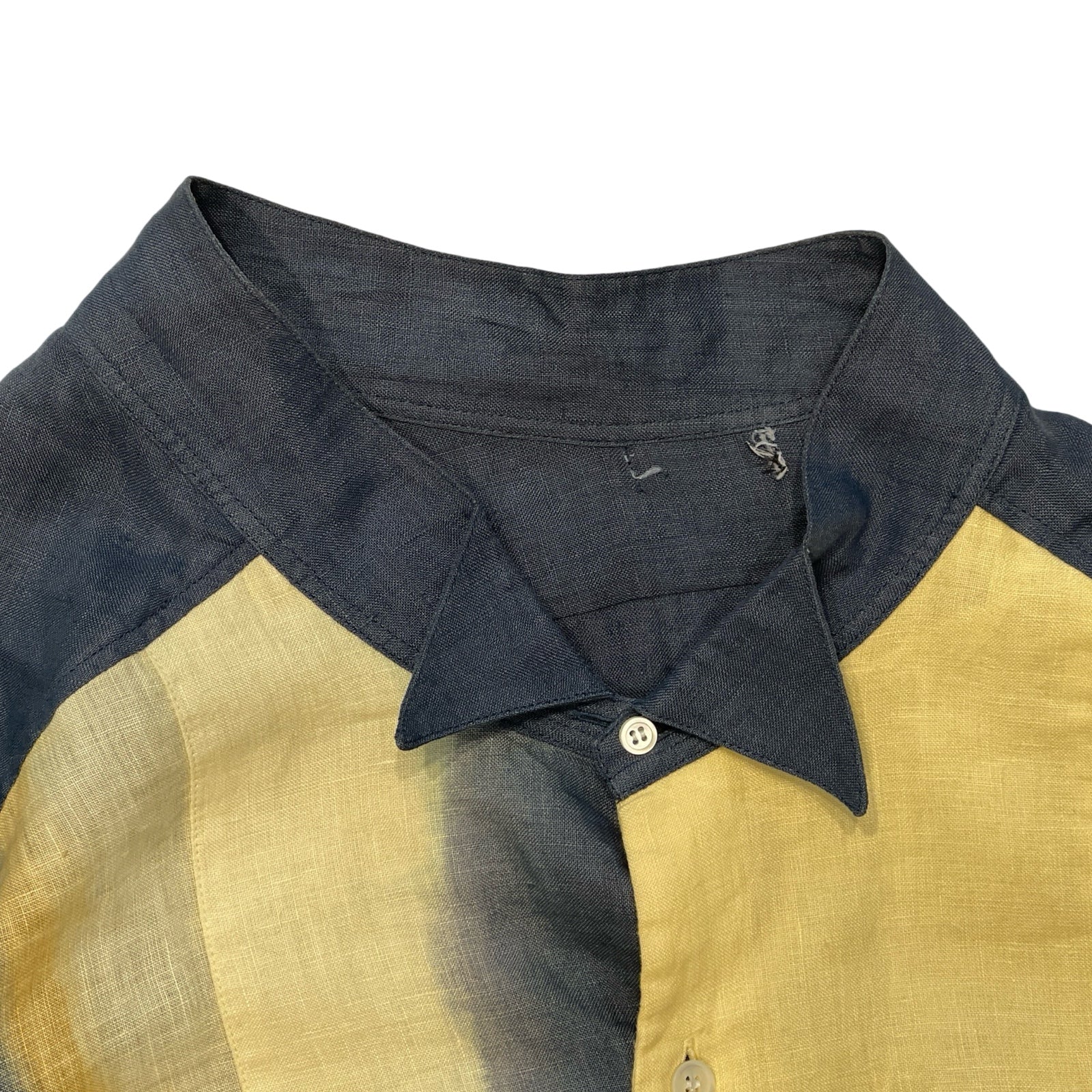 LOEWE Gradient Wing Collar Linen Shirt H2198070GA Size M ロエベ グラデーション ウイングカラー リネンシャツ サイズ41