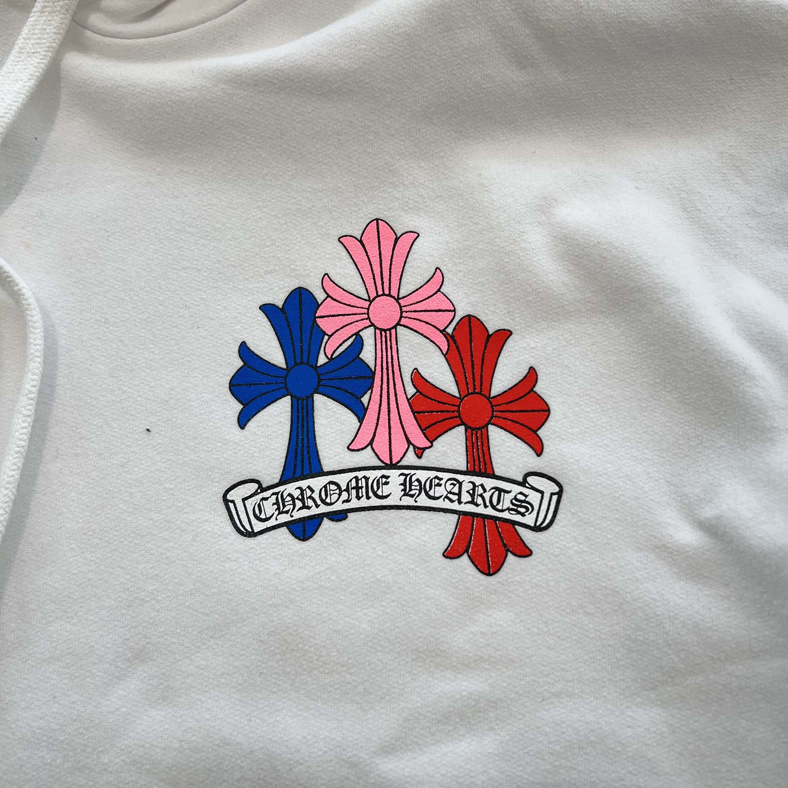 CHROME HEARTS 2022SS MLTCOL CEM CRS Pullover Hoodie Size L クロムハーツ マルチカラー セメタリークロス プルオーバーフーディ サイズL