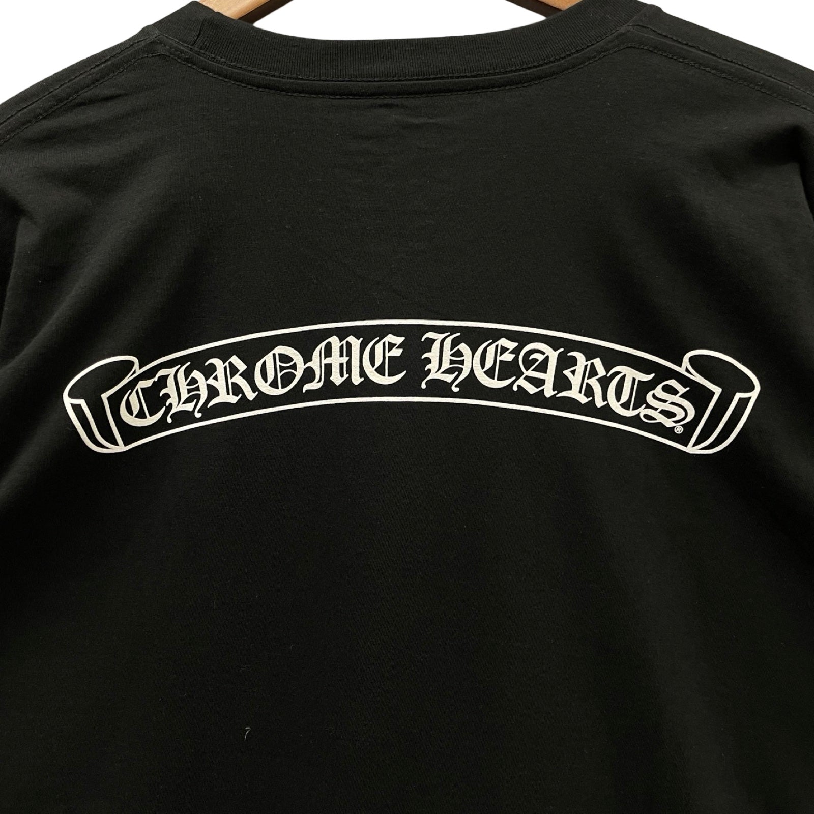 CHROME HEARTS Back Scroll Label Logo Long Sleeve Tee Size L
