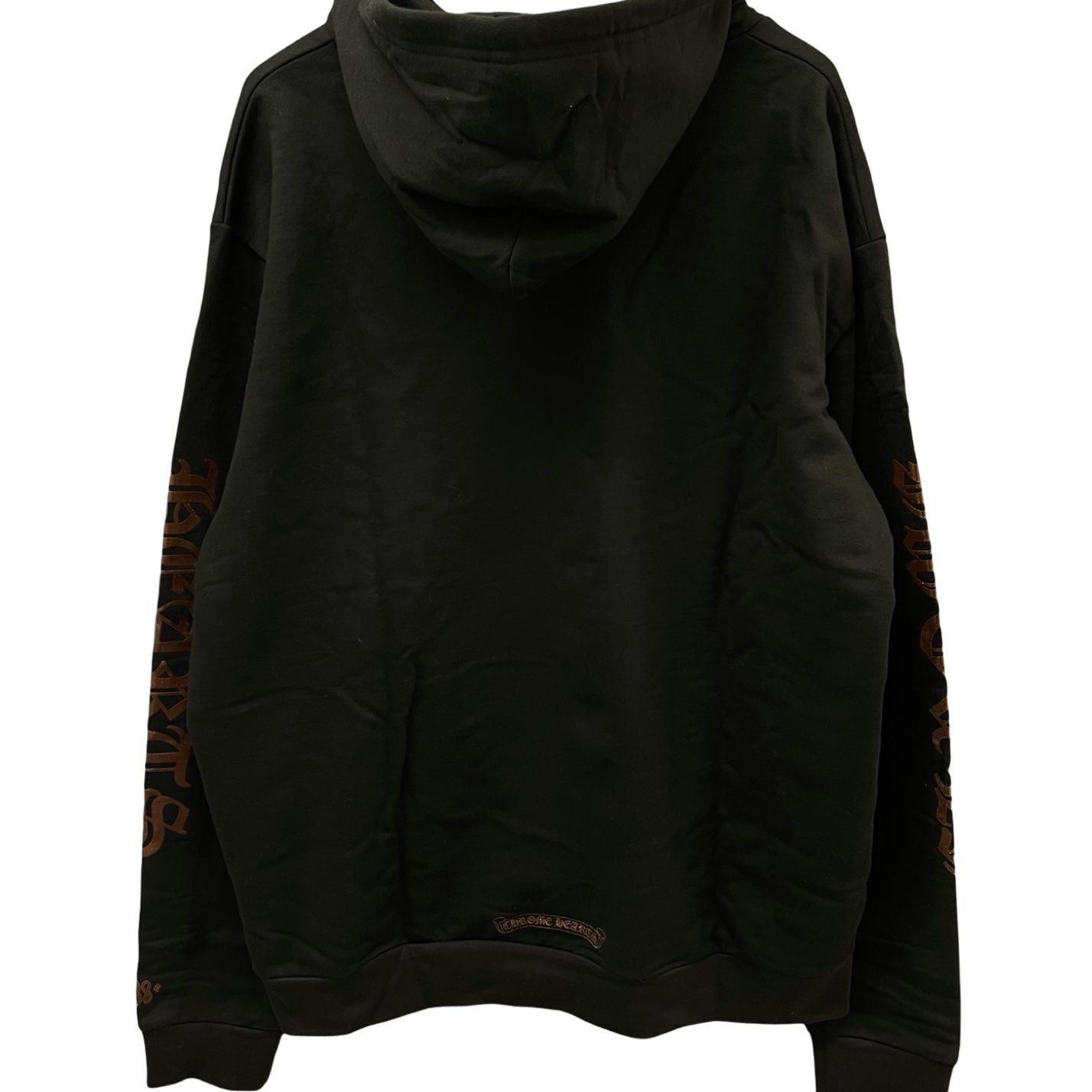 CHROME HEARTS 1998 Vertical Logo Glitter Zip Up Hoodie Size L