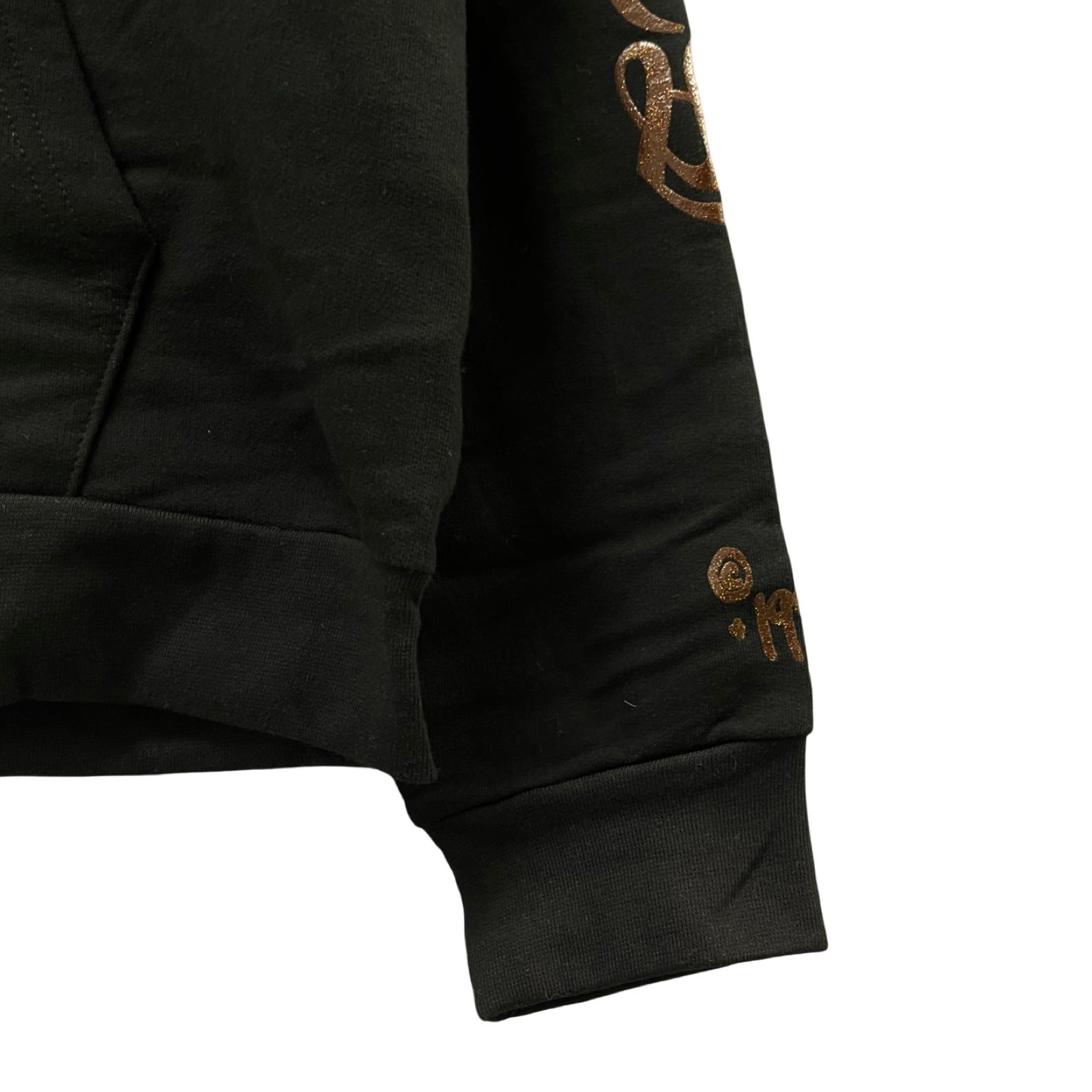 CHROME HEARTS 1998 Vertical Logo Glitter Zip Up Hoodie Size XL