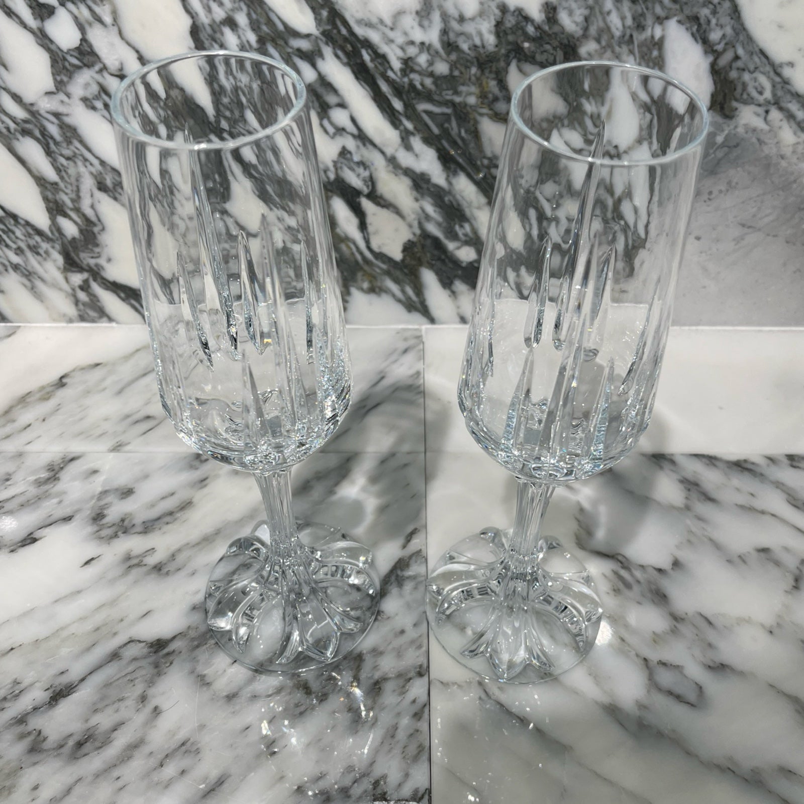 CHROME HEARTS × Baccarat CH Plus Crystal Champagne Glasses クロム