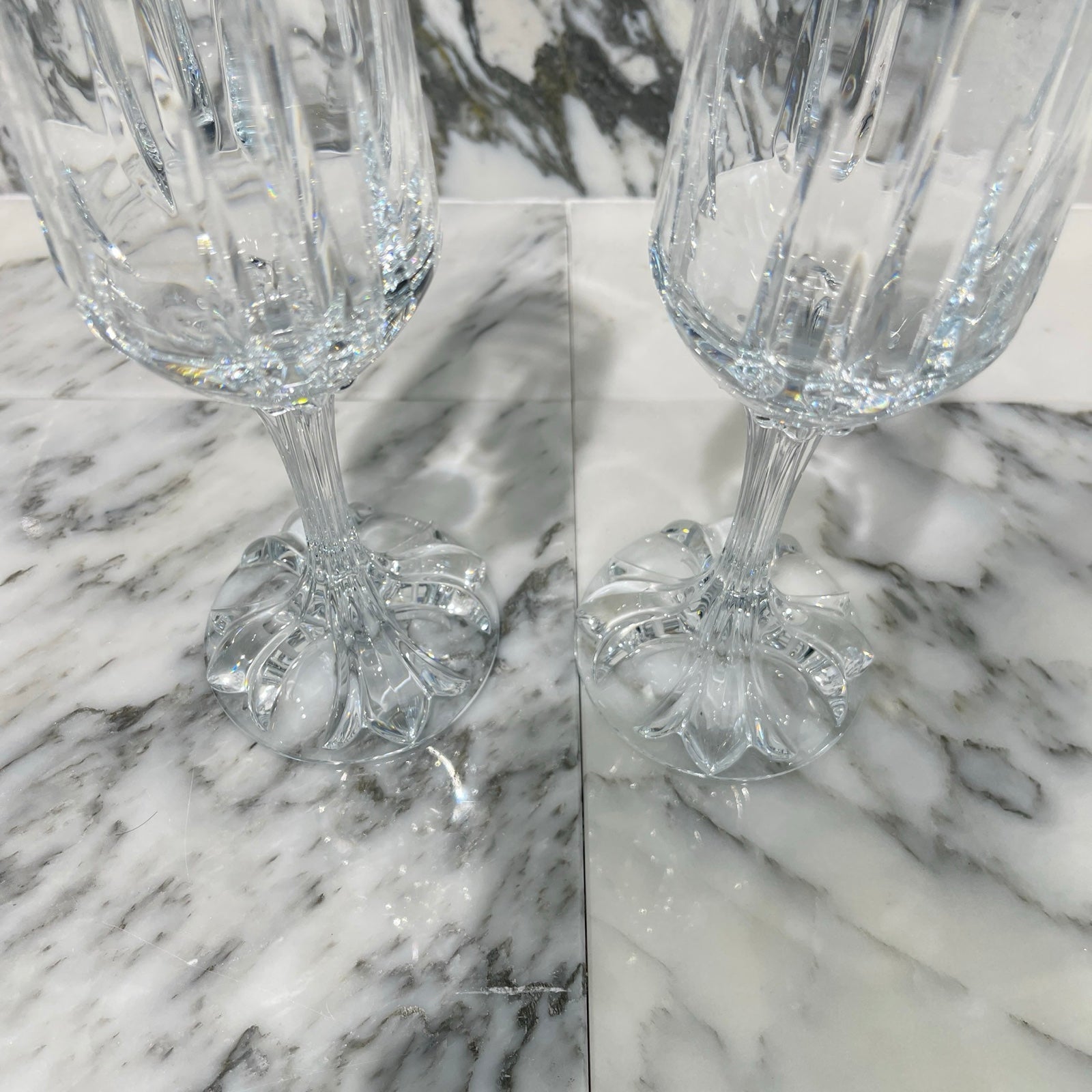 CHROME HEARTS × Baccarat CH Plus Crystal Champagne Glasses クロム