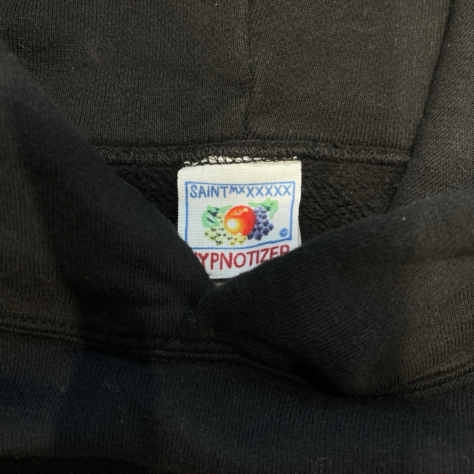 SAINT Mxxxxxx 2024SS Logo Patch Pullover Hoodie SM-YS8-0000-035 Size L セントマイケル ロゴパッチ刺繍 プルオーバーフーディー サイズL