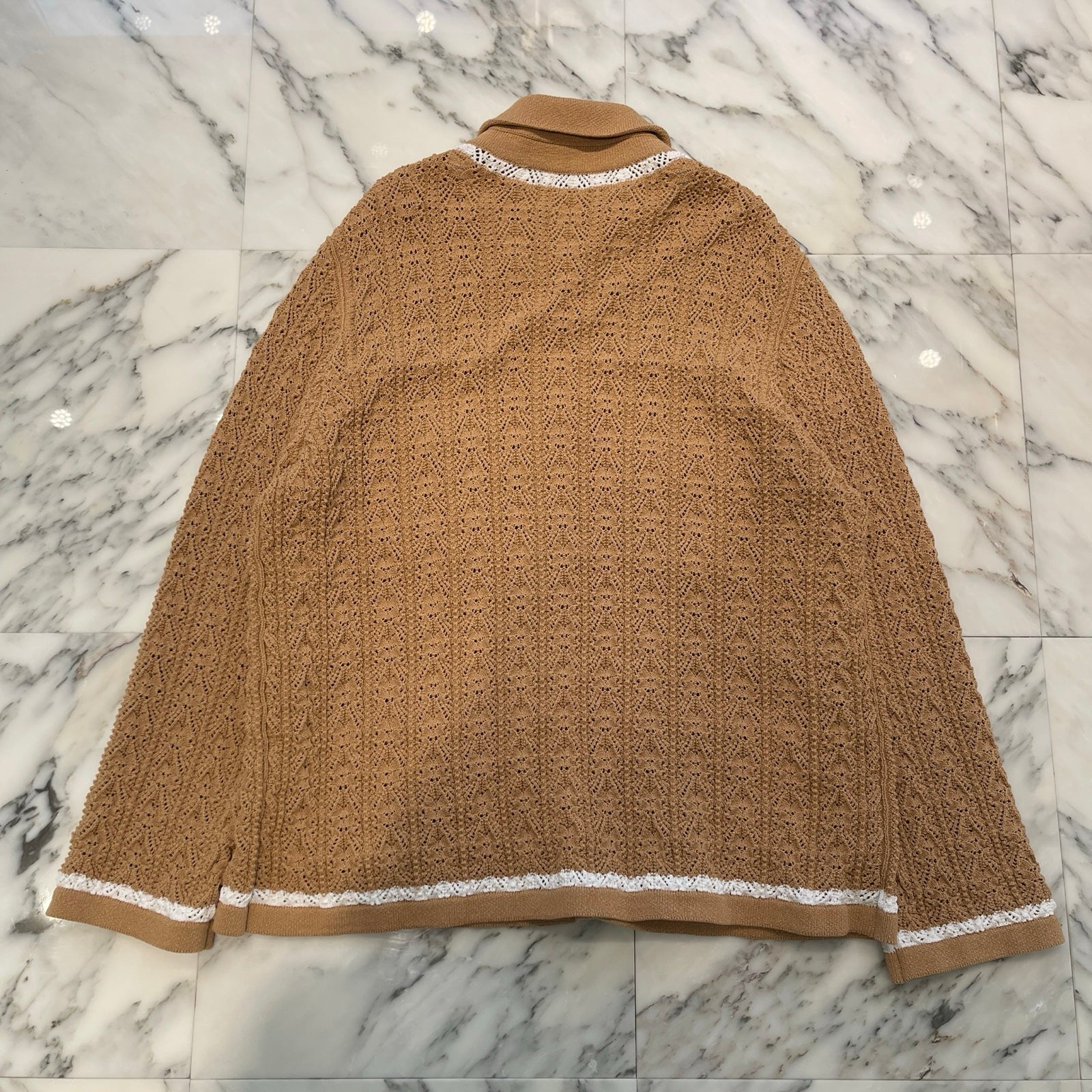 CHANEL 2024 Cruise Coco Mark Button Knit Cardigan P76869K11069 Size 50 シャネル ココマークボタン ニット カーディガン サイズ50