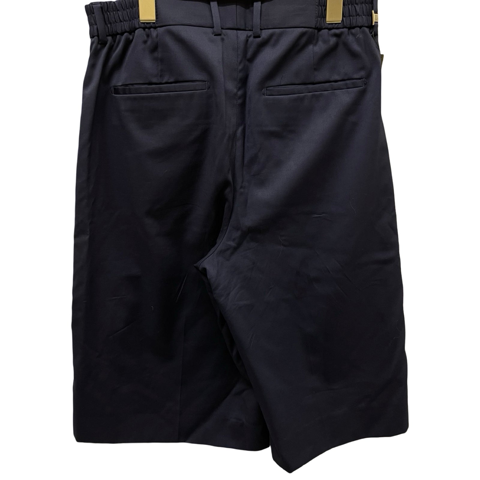 GIVENCHY Wool Twill Bermuda Shorts BM50KU12ZQ Size 44