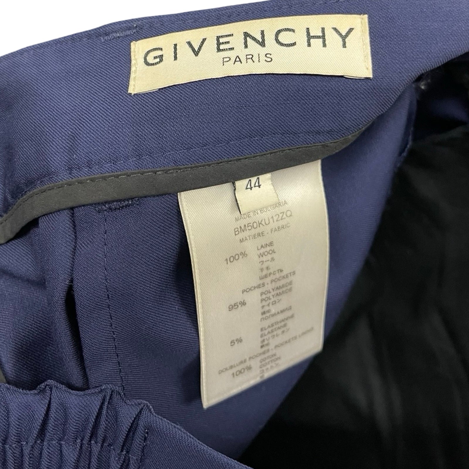 GIVENCHY Wool Twill Bermuda Shorts BM50KU12ZQ Size 44