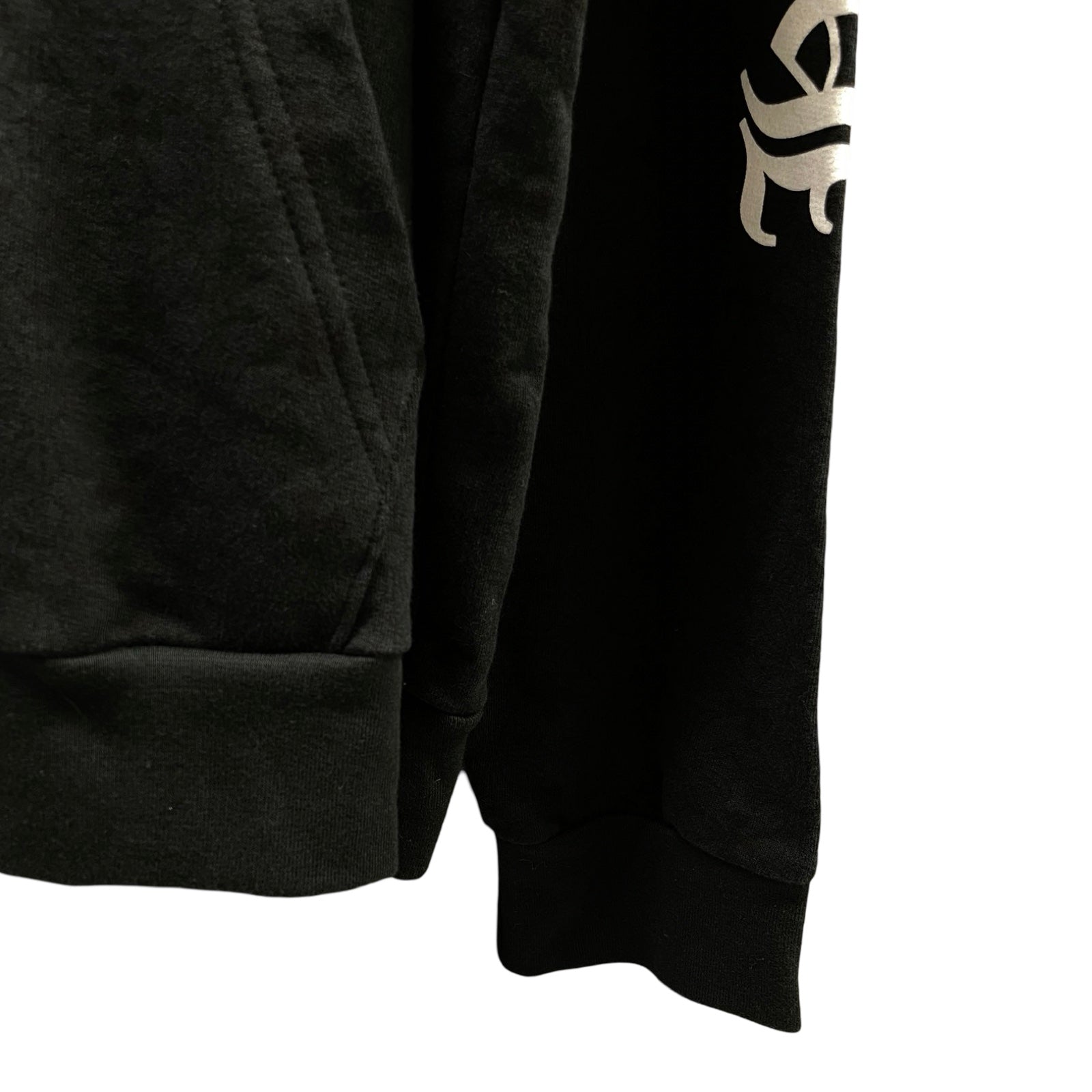 CHROME HEARTS CH Plus Vertical Logo Horseshoe Pullover Hoodie Size XXL