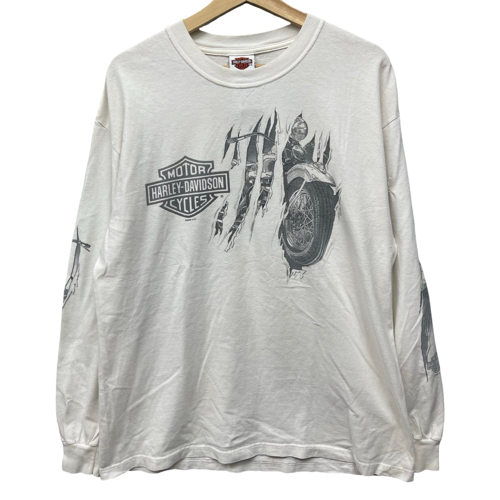 Vintage 00's Harley-Davidson "JIM'S" 2000 L/S Tee Size L