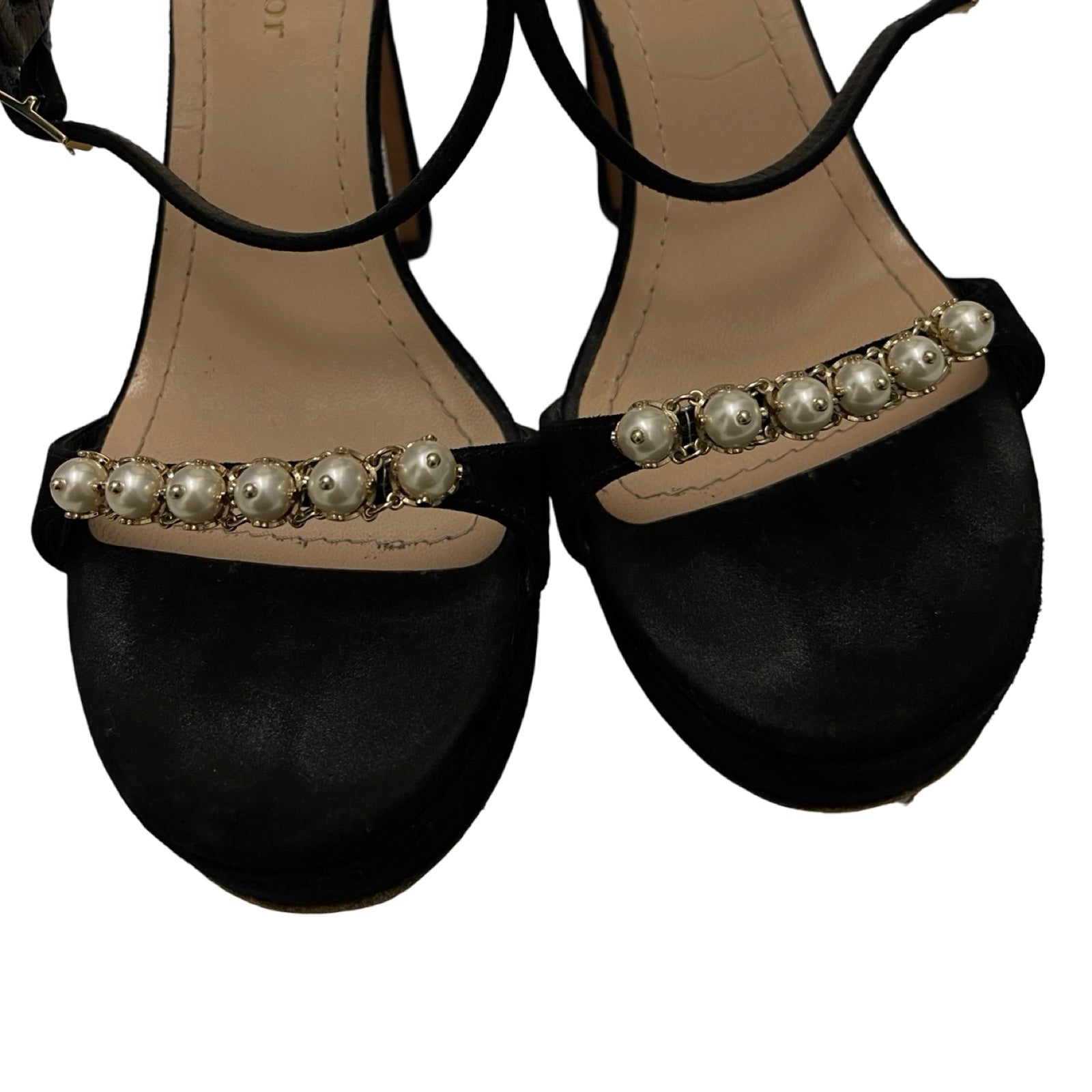 DIOR 2024SS Christian Dior 2024 Cruise Diorly Pearl Heeled Sandals Size 35D