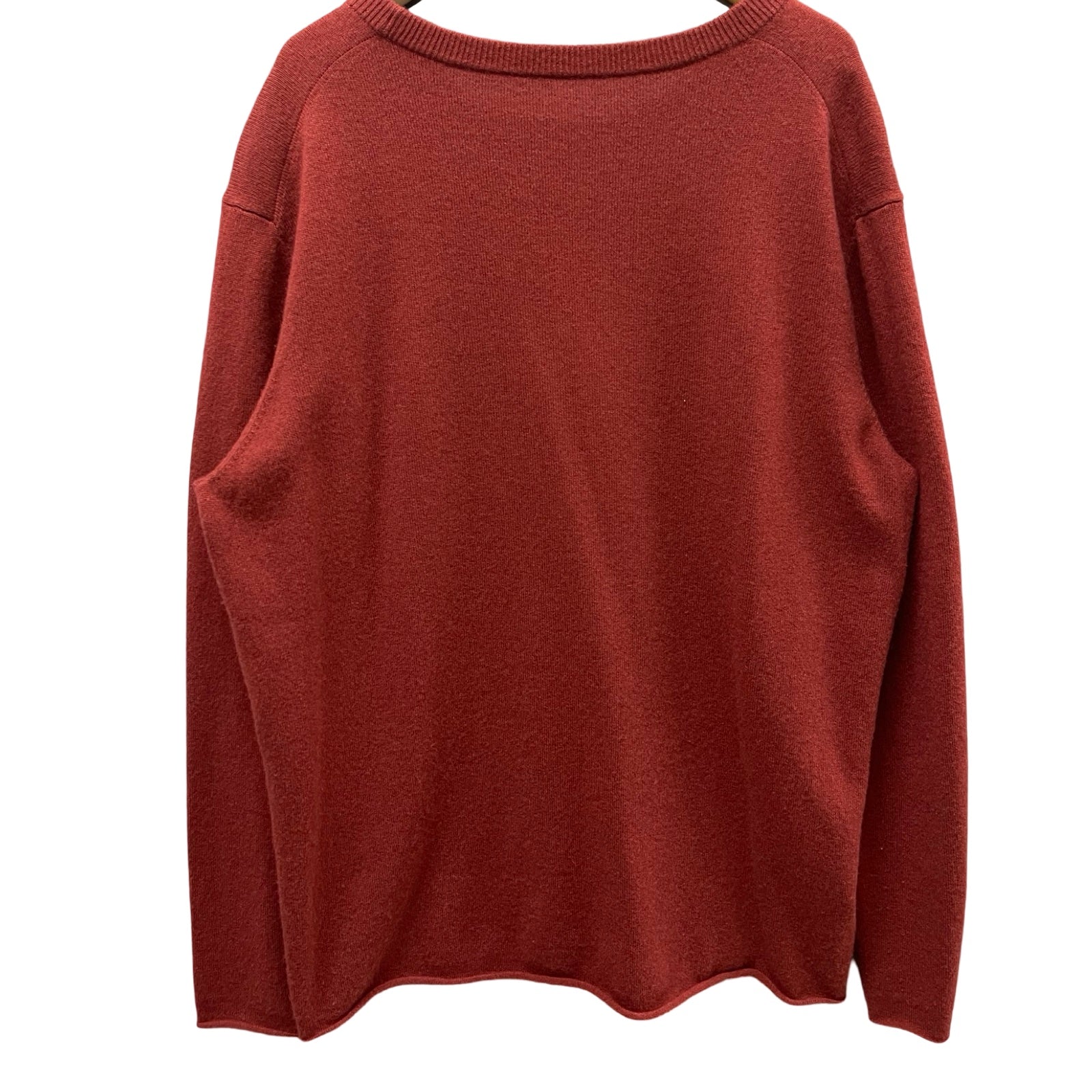 lucien pellat-finet Skull Embroidery Crew Neck Cashmere Knit Sweater Size L