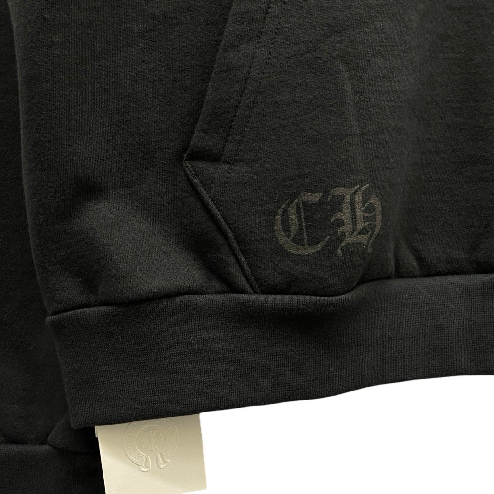 CHROME HEARTS Scroll Logo Label Pullover Hoodie Size L