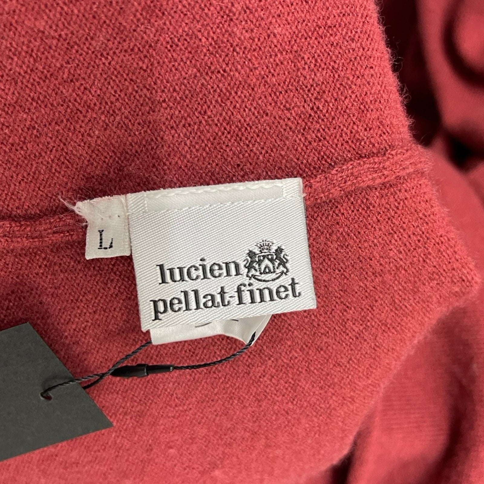 lucien pellat-finet Skull Embroidery Crew Neck Cashmere Knit Sweater Size L