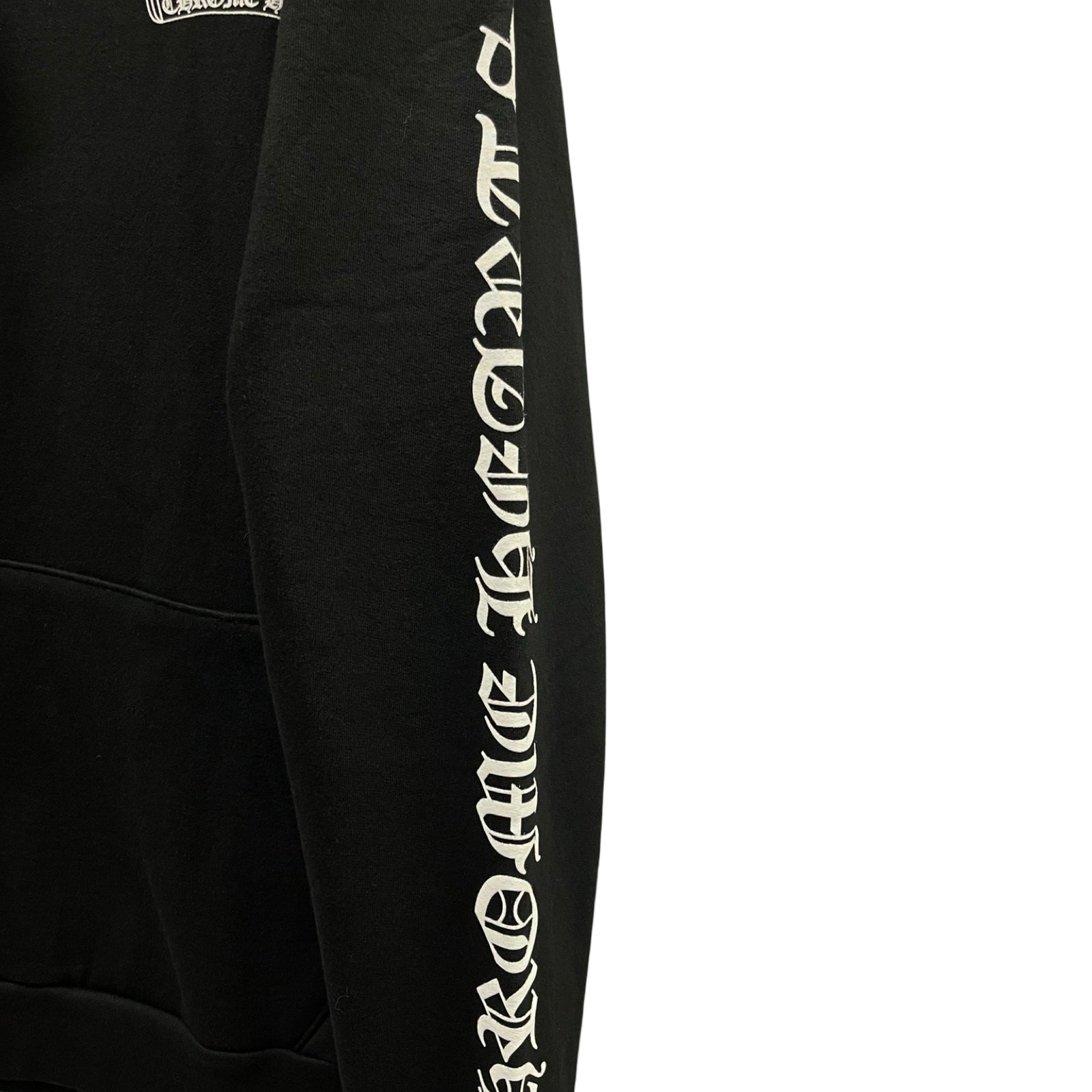 CHROME HEARTS Scroll Logo Label Pullover Hoodie Size L