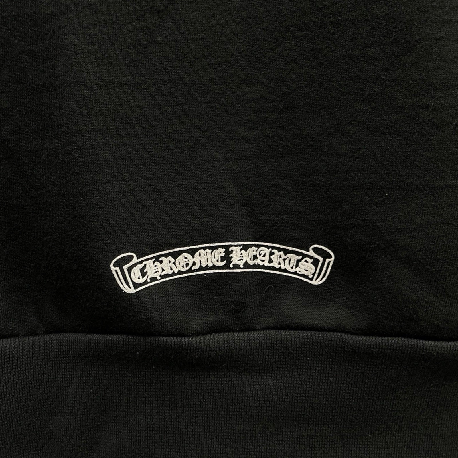 CHROME HEARTS Scroll Logo Label Pullover Hoodie Size L