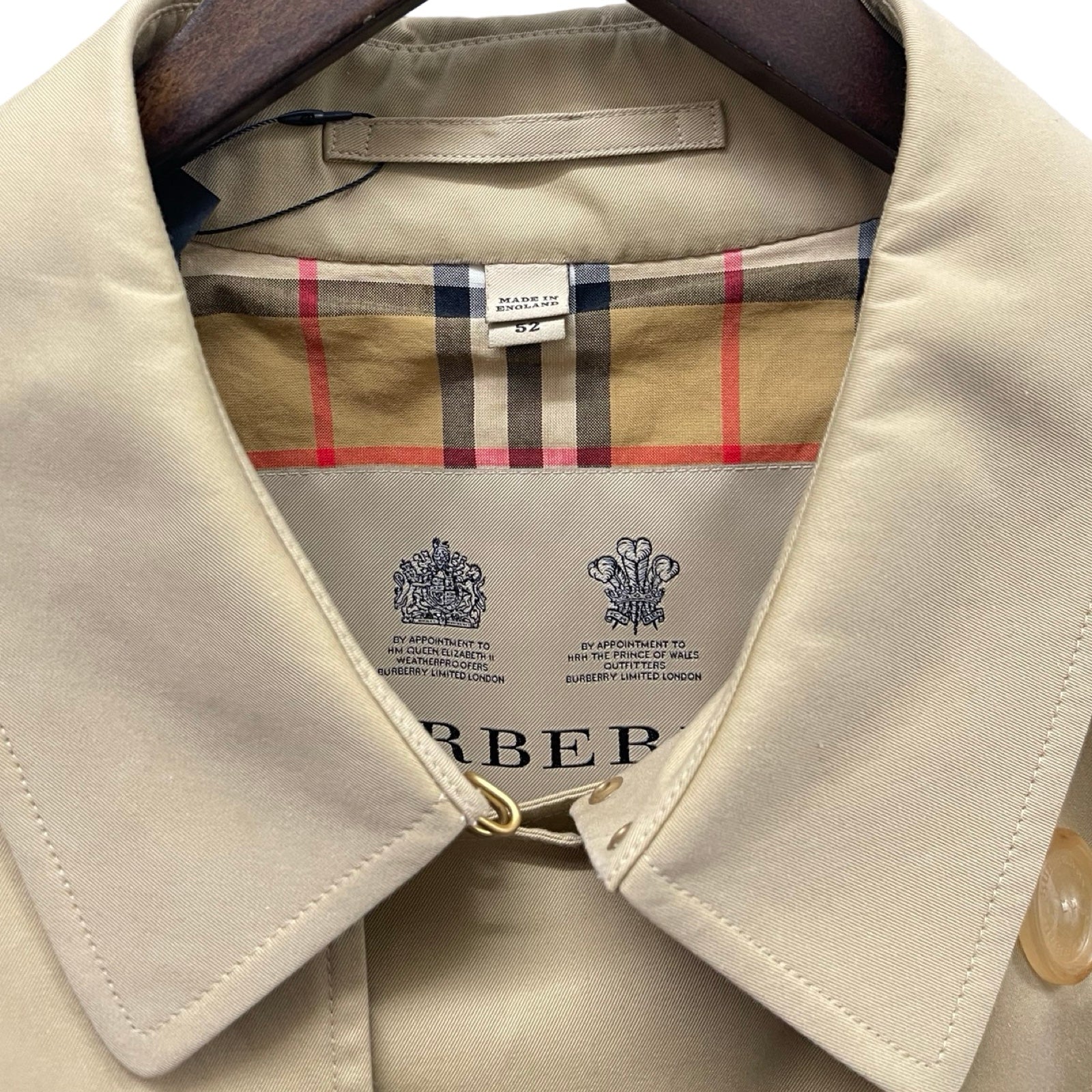 BURBERRY "THE KENSINGTON" Chelsea Trench Coat 2850/68Q Size 52