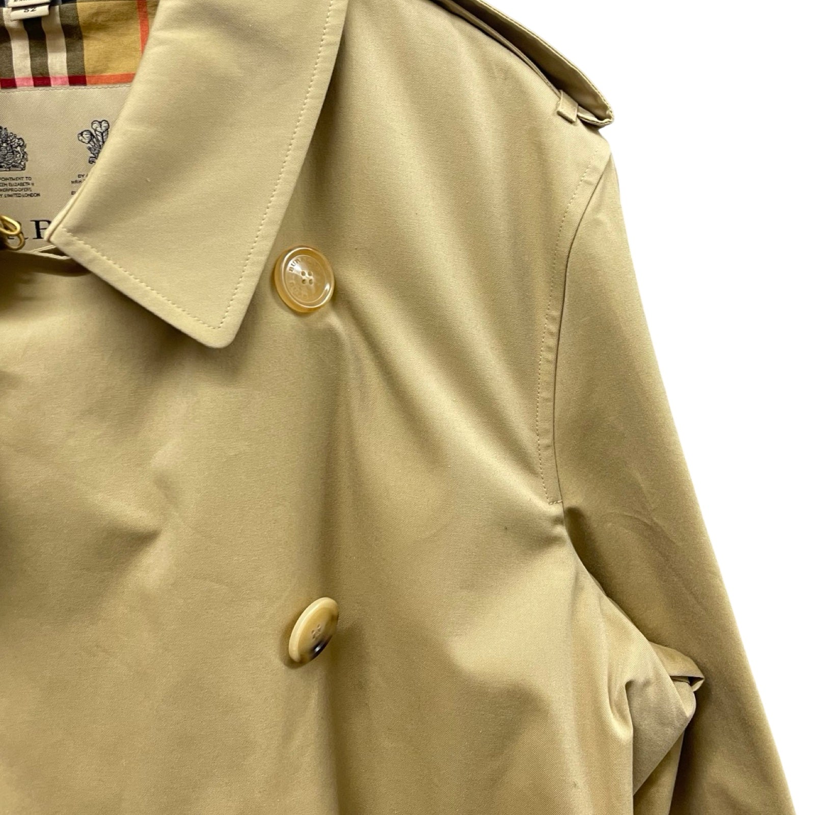 BURBERRY "THE KENSINGTON" Chelsea Trench Coat 2850/68Q Size 52