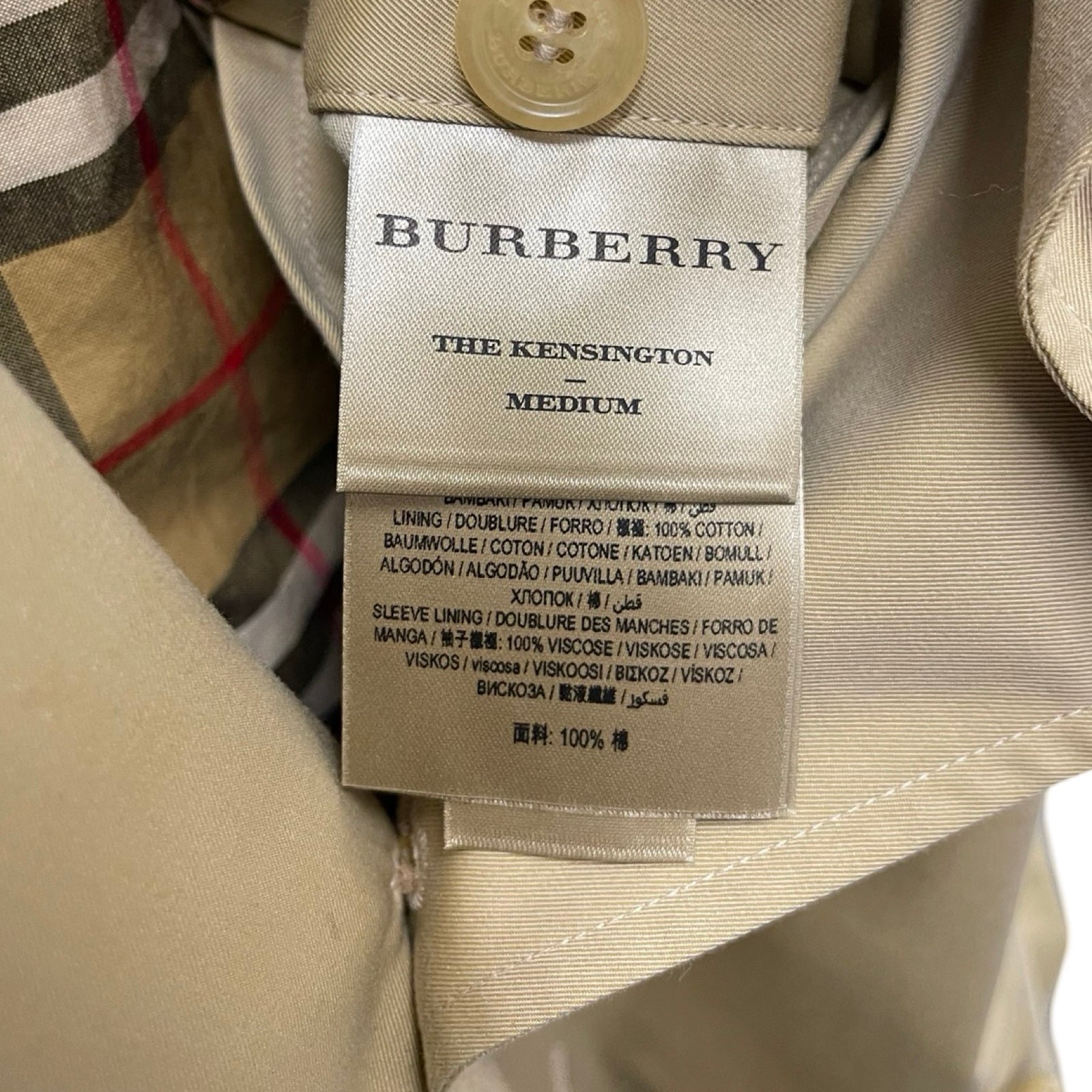 BURBERRY "THE KENSINGTON" Chelsea Trench Coat 2850/68Q Size 52