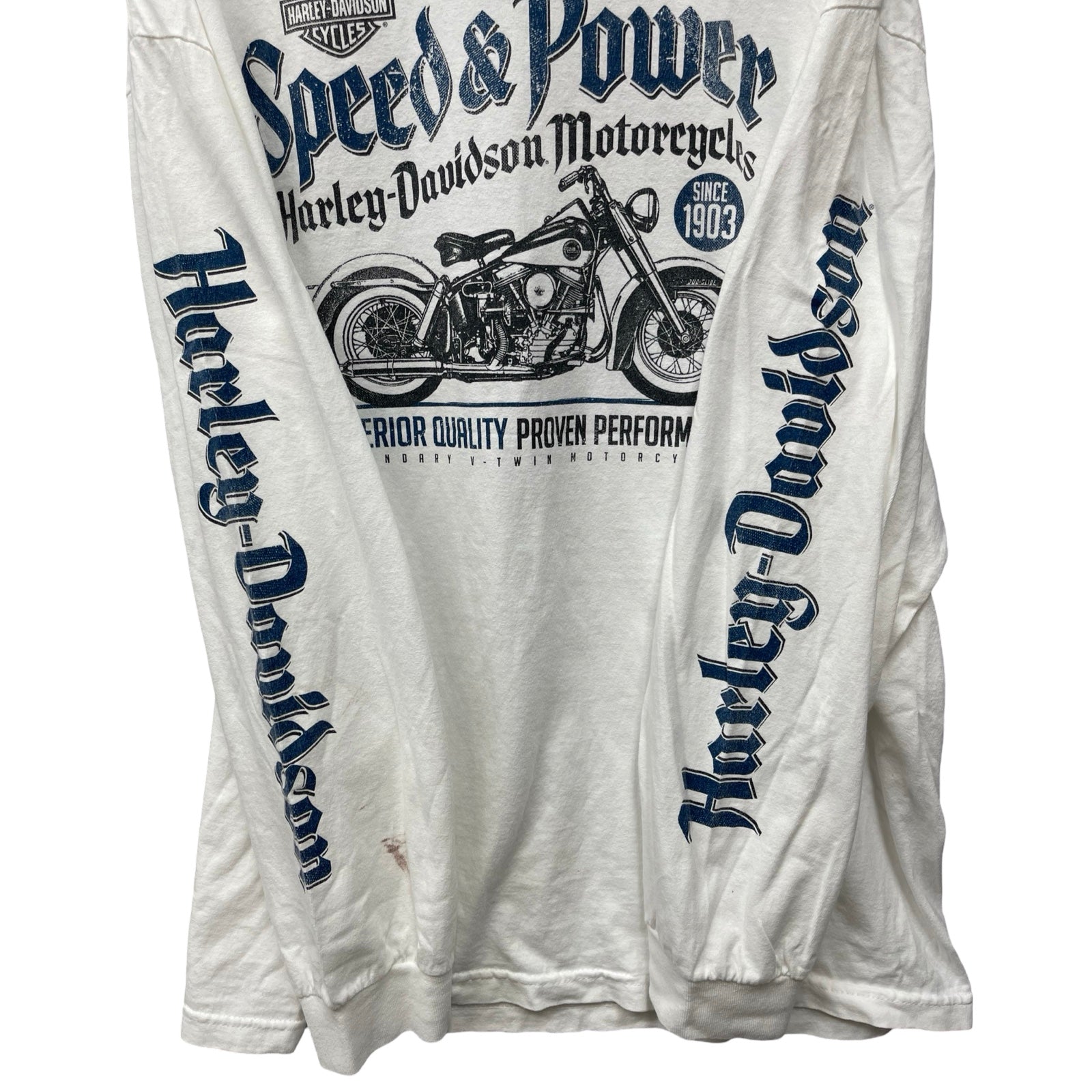 Vintage 00's Harley-Davidson "Speed & Power" 2013 L/S Tee Size 2XL