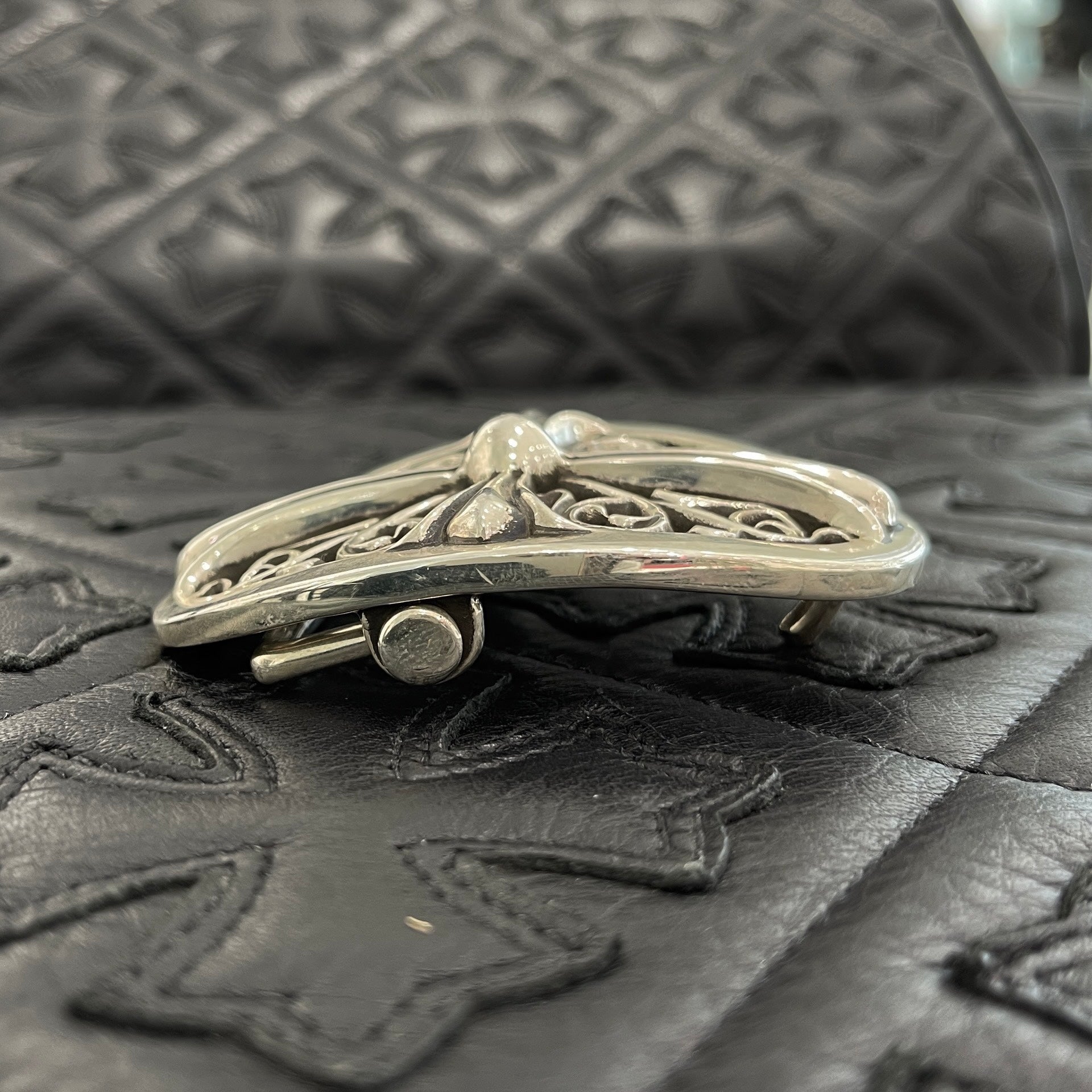 CHROME HEARTS Classic Oval Cross Buckle SV925 クロムハーツ クラシック オーバル バックル シルバー925