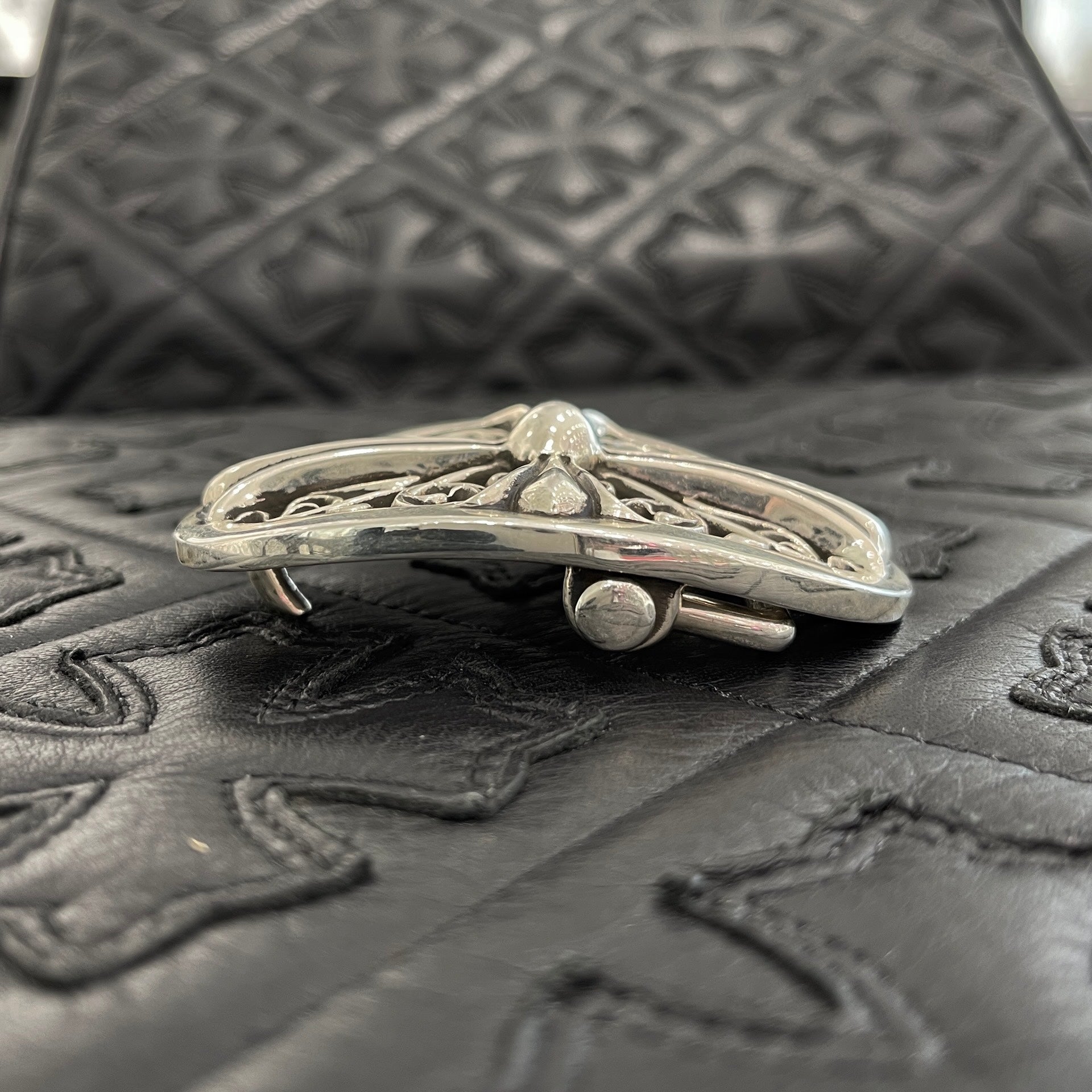 CHROME HEARTS Classic Oval Cross Buckle SV925 クロムハーツ クラシック オーバル バックル シルバー925