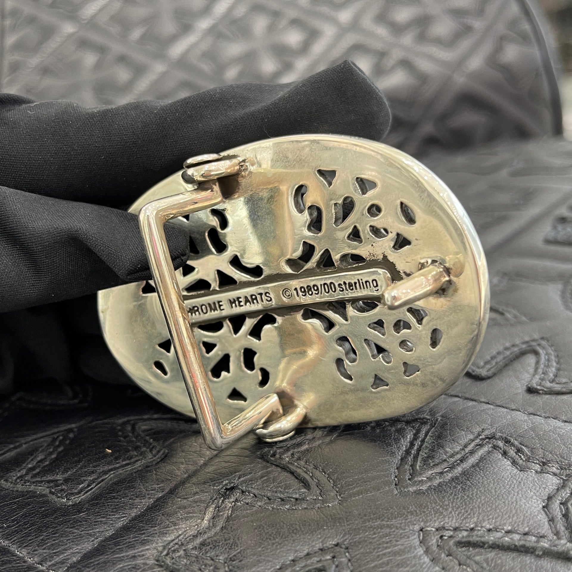 CHROME HEARTS Classic Oval Cross Buckle SV925 クロムハーツ クラシック オーバル バックル シルバー925