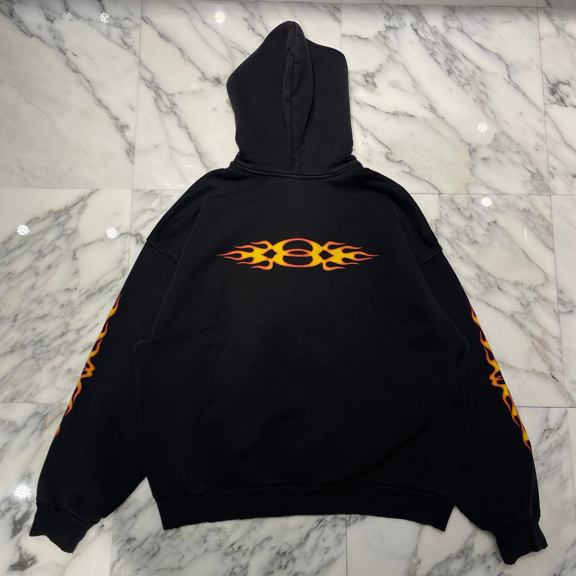 BALENCIAGA 2024SS Burning Unity Zip Up Hoodie 770939 TQVW9 Size S バレンシアガ バーニング ユニティ ジップアップフーディー サイズS