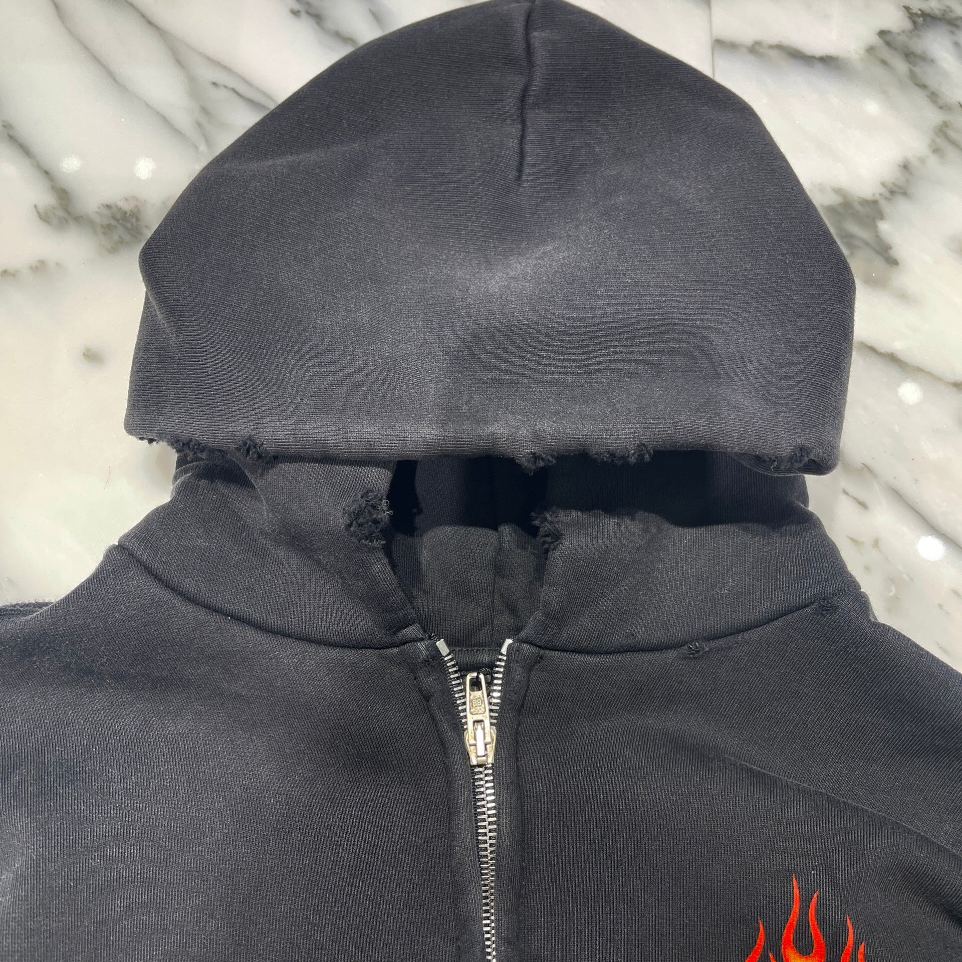BALENCIAGA 2024SS Burning Unity Zip Up Hoodie 770939 TQVW9 Size S バレンシアガ バーニング ユニティ ジップアップフーディー サイズS