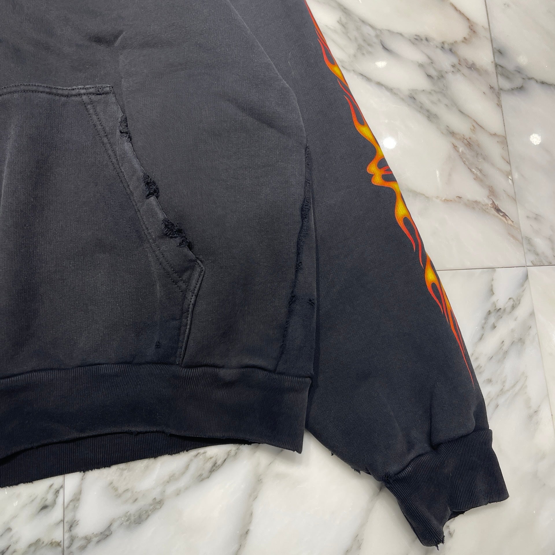 BALENCIAGA 2024SS Burning Unity Zip Up Hoodie 770939 TQVW9 Size S