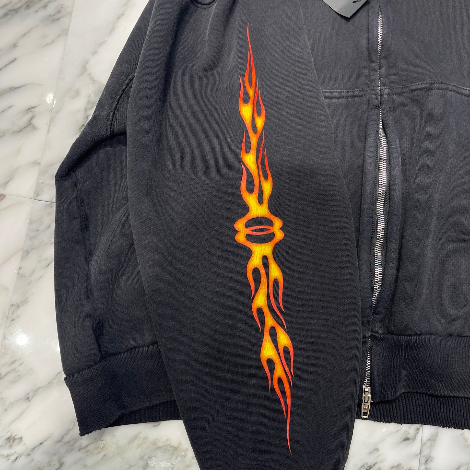 BALENCIAGA 2024SS Burning Unity Zip Up Hoodie 770939 TQVW9 Size S バレンシアガ バーニング ユニティ ジップアップフーディー サイズS