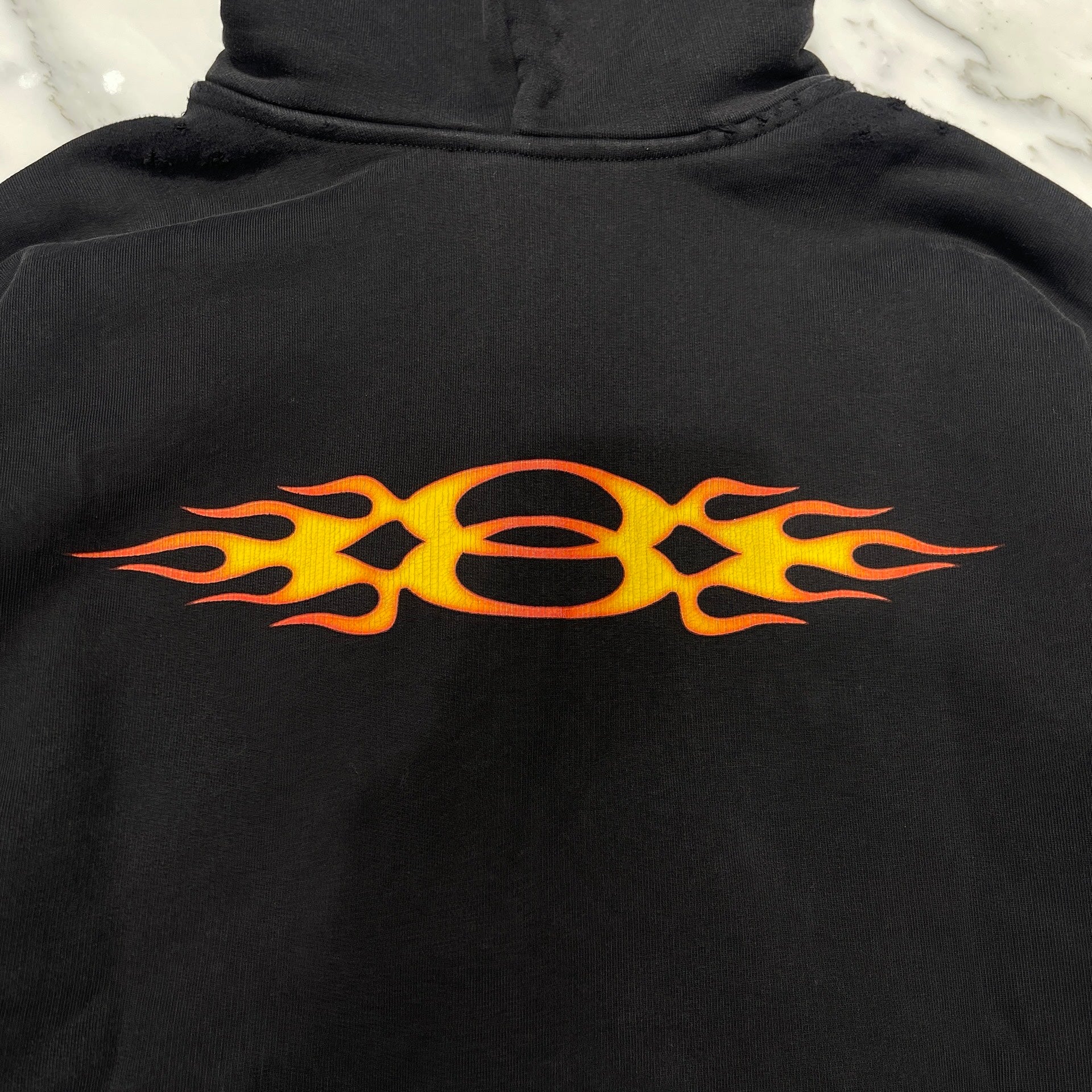 BALENCIAGA 2024SS Burning Unity Zip Up Hoodie 770939 TQVW9 Size S
