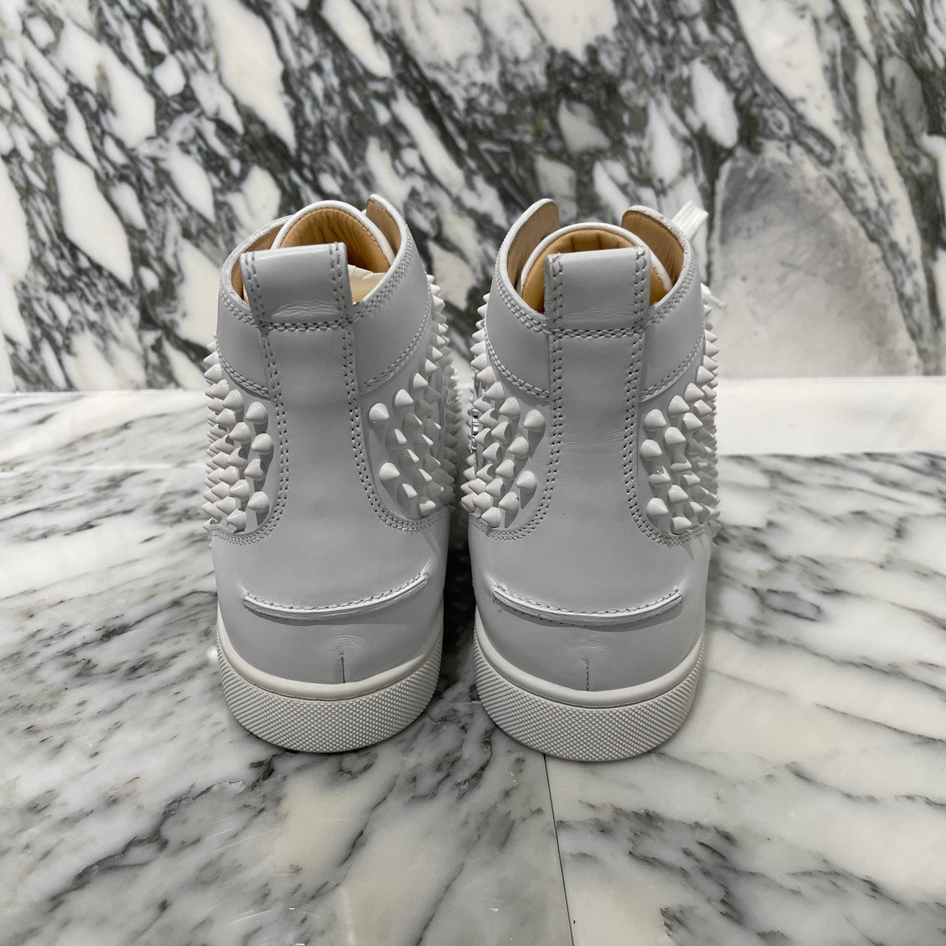 クリスチャンルブタン ホワイトスパイクスニーカー 44サイズ 