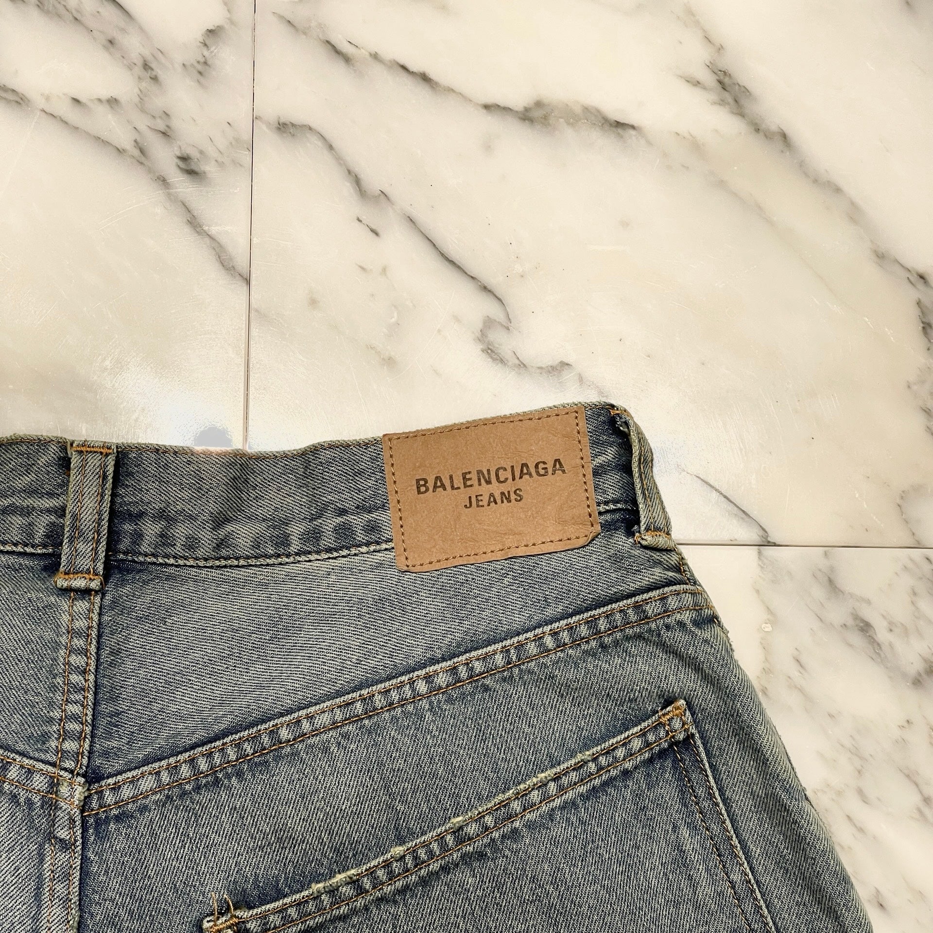 BALENCIAGA 2022AW Large Baggy Denim Pants 719341 TNW014 Size XS バレンシアガ ラージバギー デニムパンツ サイズXS