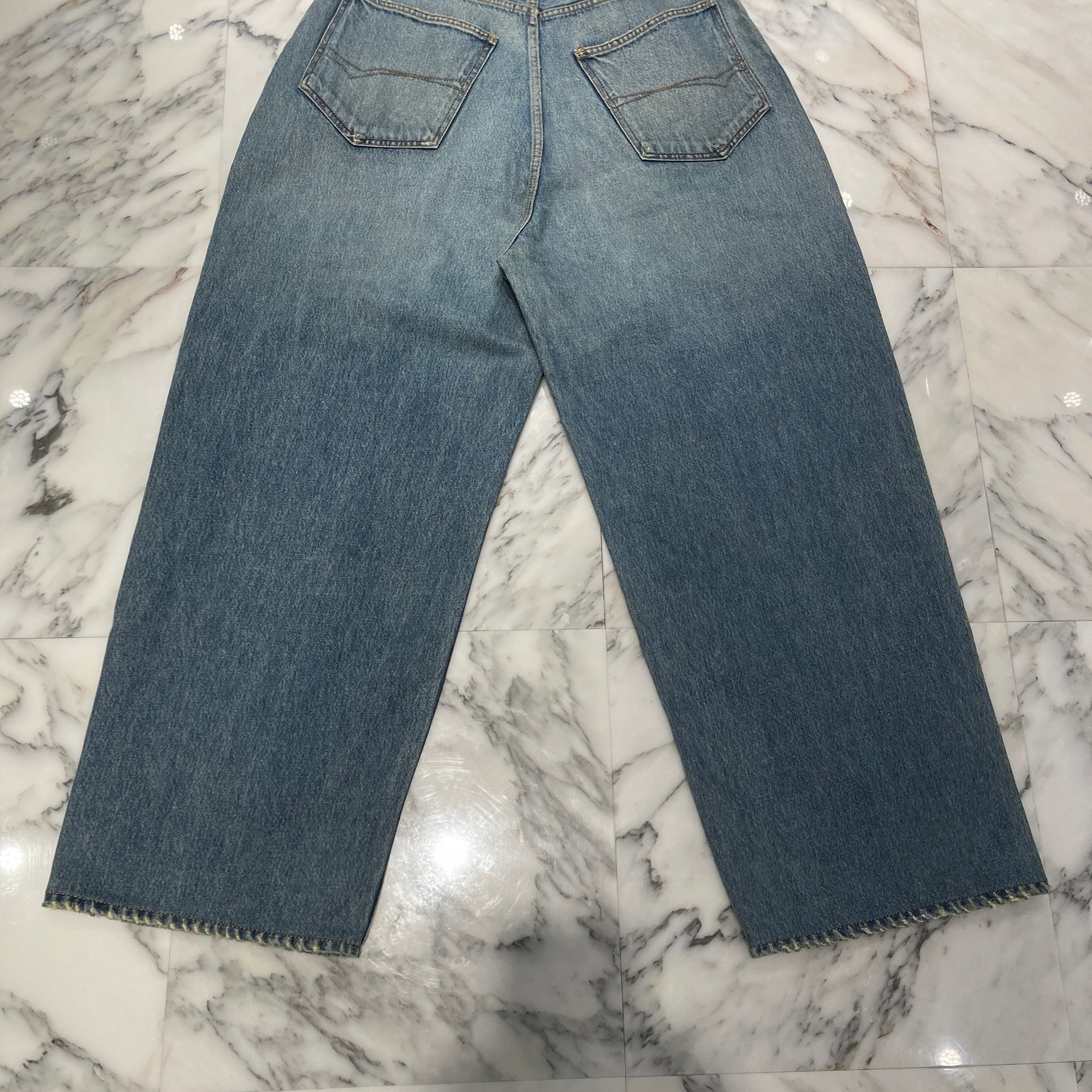 BALENCIAGA 2022AW Large Baggy Denim Pants 719341 TNW014 Size XS