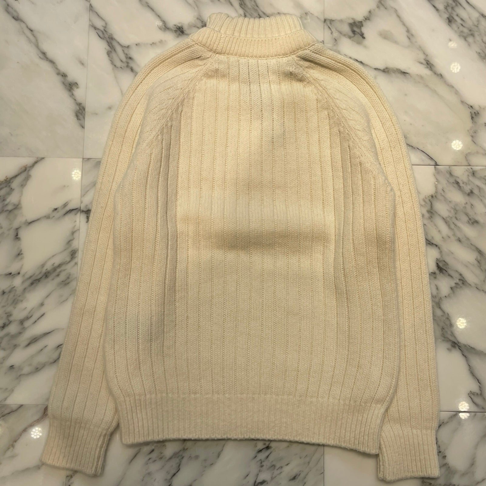 DIOR CD Icon Embroidered Turtleneck Ribbed Knit Sweater 143M635AT275 Size XS