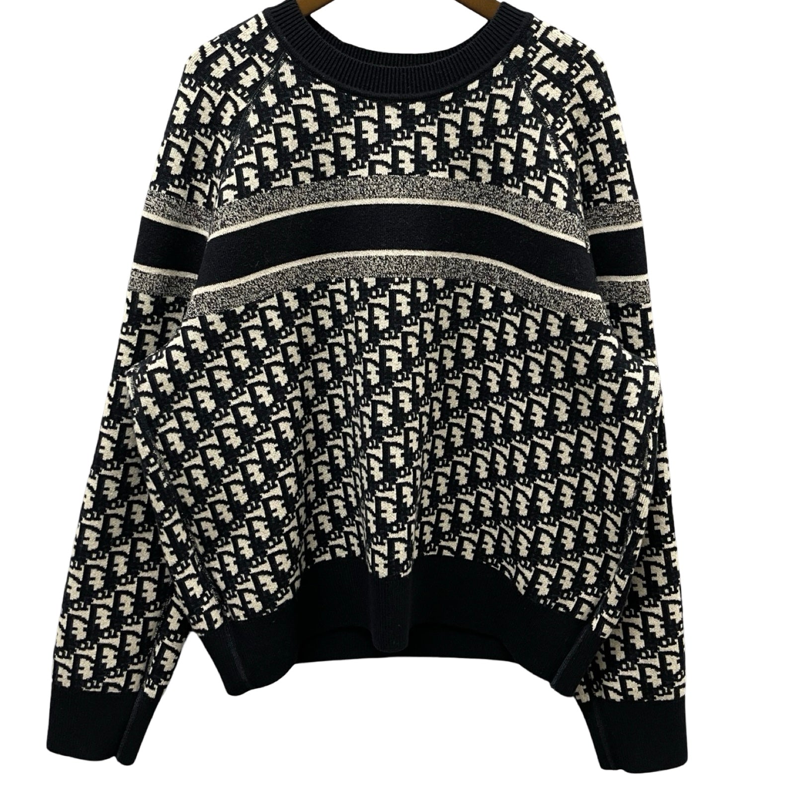 DIOR 2022AW Christian Dior Oblique Reversible Cashmere Sweater 054S55AM055