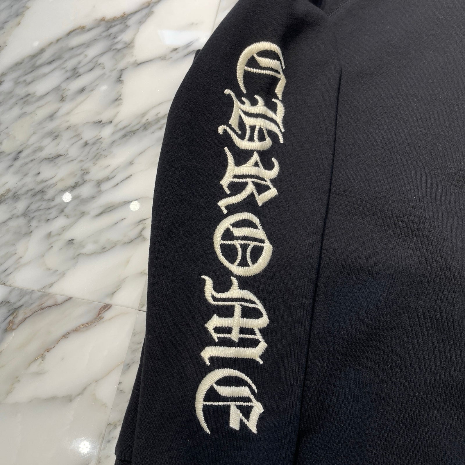 CHROME HEARTS クロムハーツ S SLO RIDE ロゴ刺繍スウェットハーフ