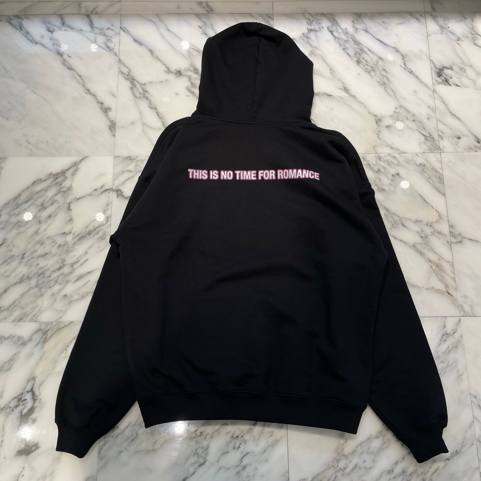VETEMENTS 2021AW This Is No Time For Romance Hoodie UAH20TR683 Size XS ヴェトモン ディズイズノータイムフォーロマンス フーディー サイズXS