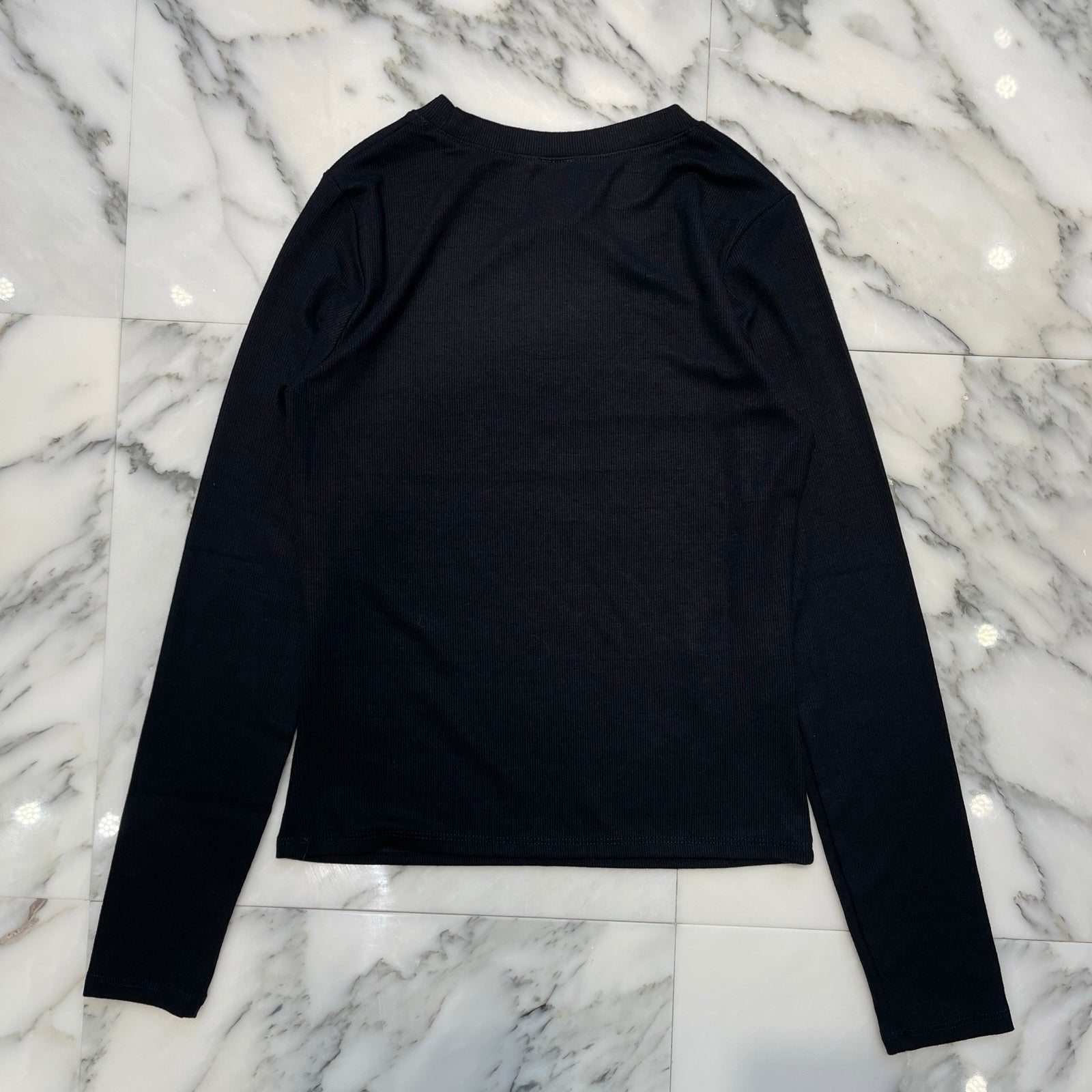 CHROME HEARTS Y NOT Slim Fit CH Logo Embroidery Thermal Rayon Long Sleeve Tee Size S クロムハーツ ワイノット スリムフィット CHロゴ刺繍 サーマル レーヨン ロングスリーブTシャツ サイズS