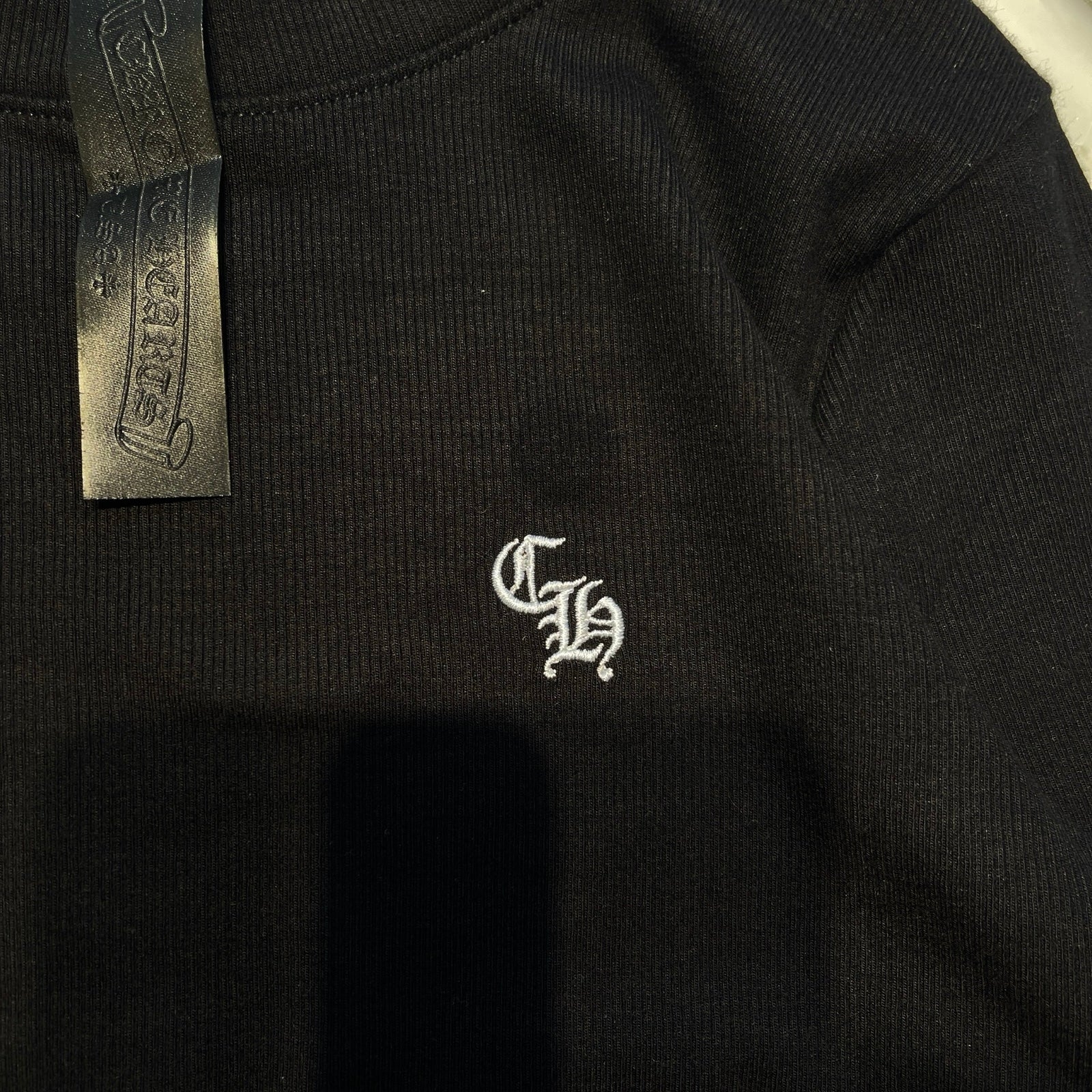 CHROME HEARTS Y NOT Slim Fit CH Logo Embroidery Thermal Rayon Long Sleeve Tee Size S クロムハーツ ワイノット スリムフィット CHロゴ刺繍 サーマル レーヨン ロングスリーブTシャツ サイズS