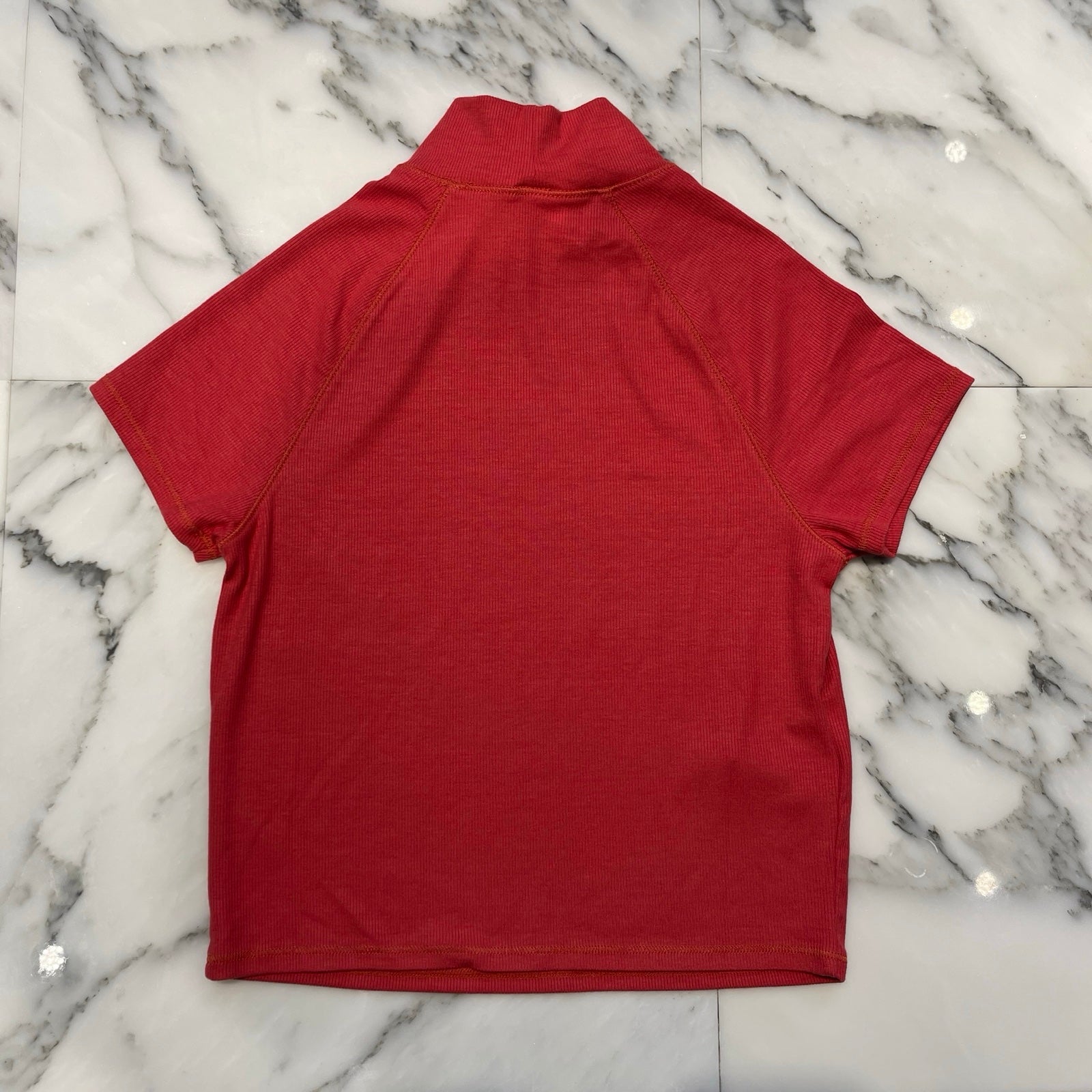 CHROME HEARTS Y NOT Slim Fit CH Logo Embroidery Thermal Rayon Mock Neck Tee Size S クロムハーツ ワイノット スリムフィット CHロゴ刺繍サーマルレイヨン モックネック Tシャツ サイズS