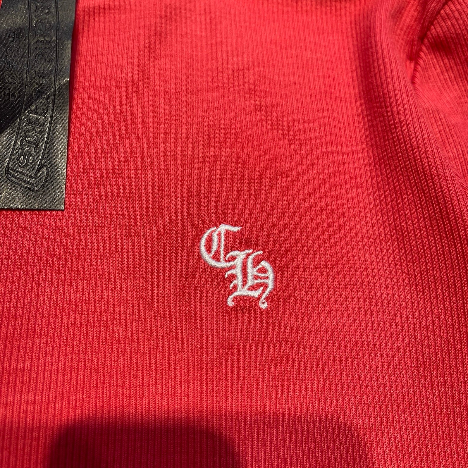 CHROME HEARTS Y NOT Slim Fit CH Logo Embroidery Thermal Rayon Long Sleeve Tee Size S クロムハーツ ワイノット スリムフィット CHロゴ刺繍 サーマル レーヨン ロングスリーブTシャツ サイズS