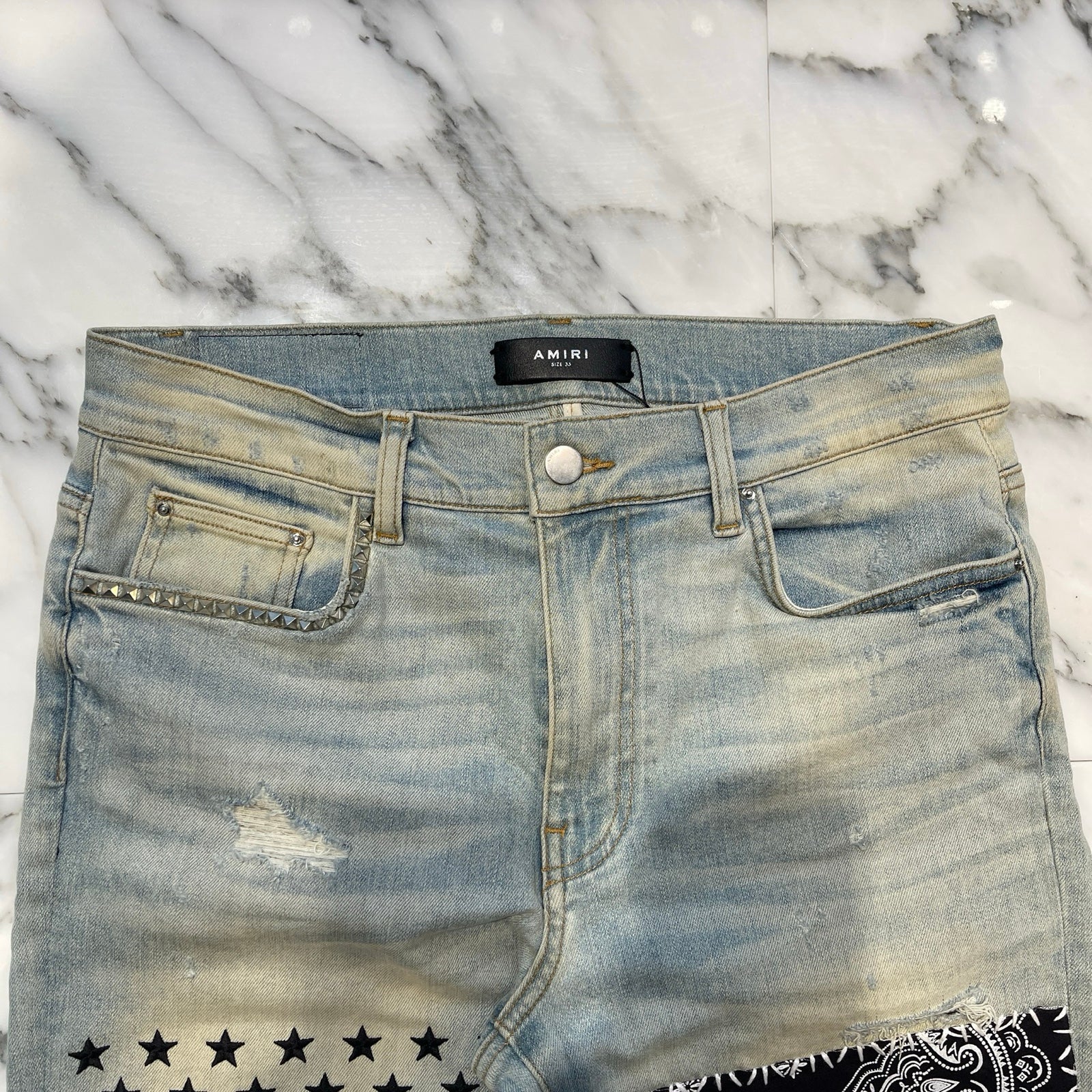 AMIRI 2019SS Art Patch Skinny Jeans Size 33 アミリ アートパッチ スキニージーンズ サイズ33