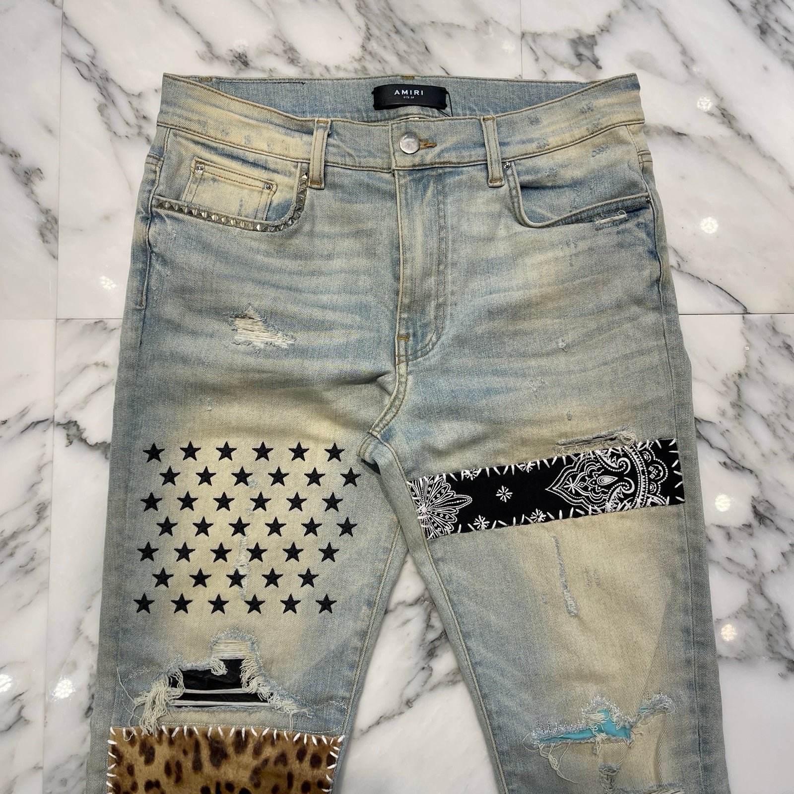 AMIRI 2019SS Art Patch Skinny Jeans Size 33 アミリ アートパッチ スキニージーンズ サイズ33