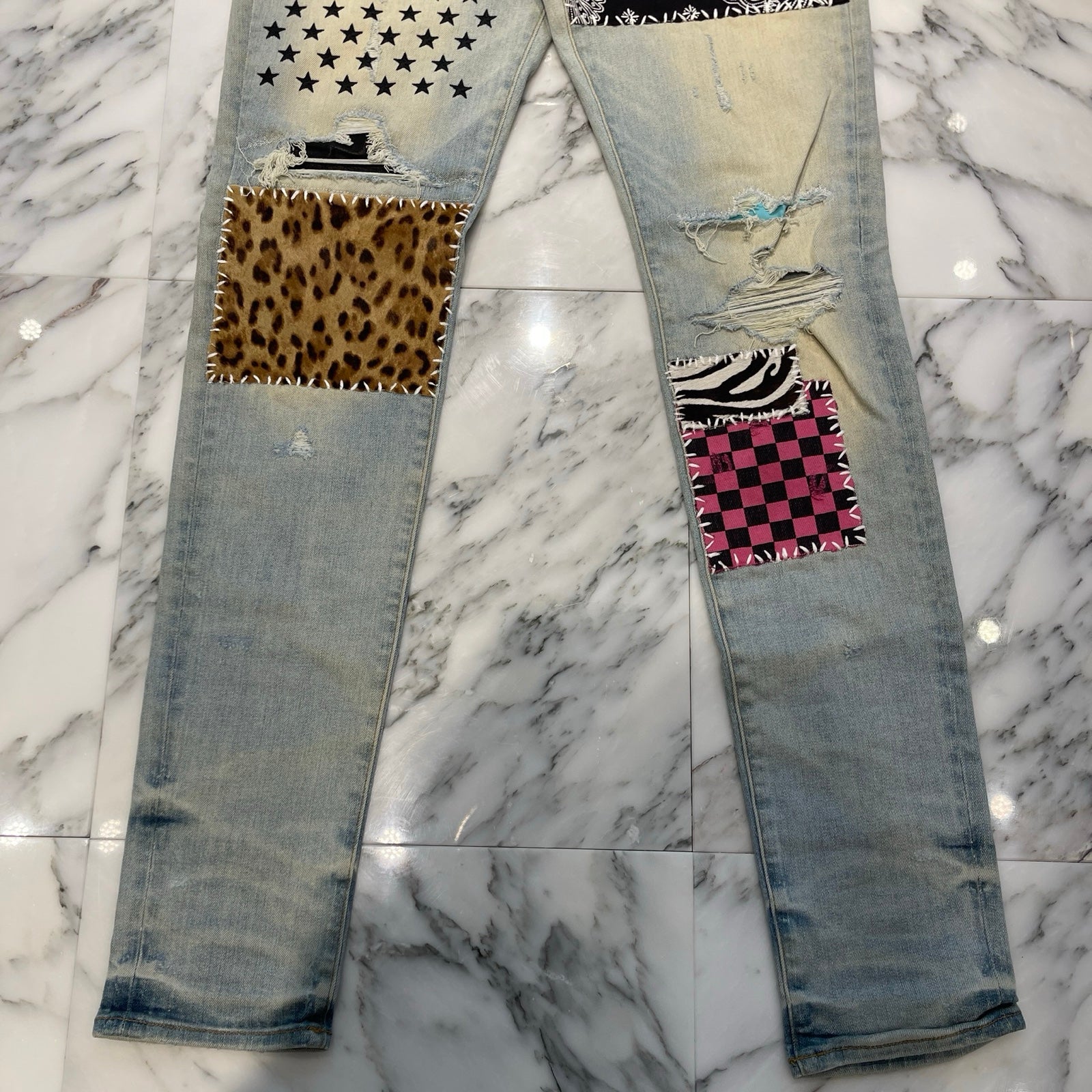 AMIRI 2019SS Art Patch Skinny Jeans Size 33 アミリ アートパッチ スキニージーンズ サイズ33