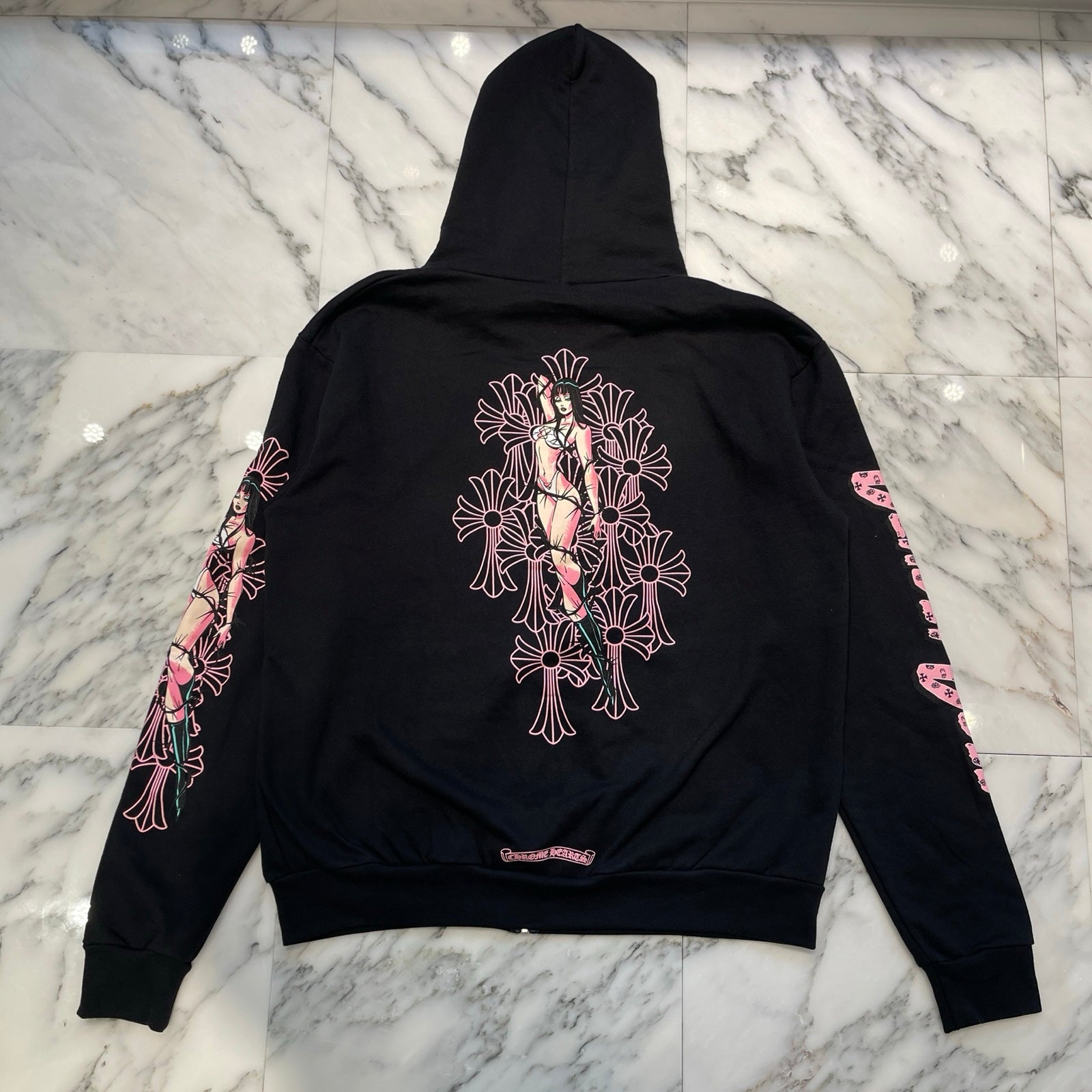 CHROME HEARTS × DEADLLY DOLL Zip Up Hoodie Size M クロムハーツ × デッドリードール ジップアップフーディ サイズM