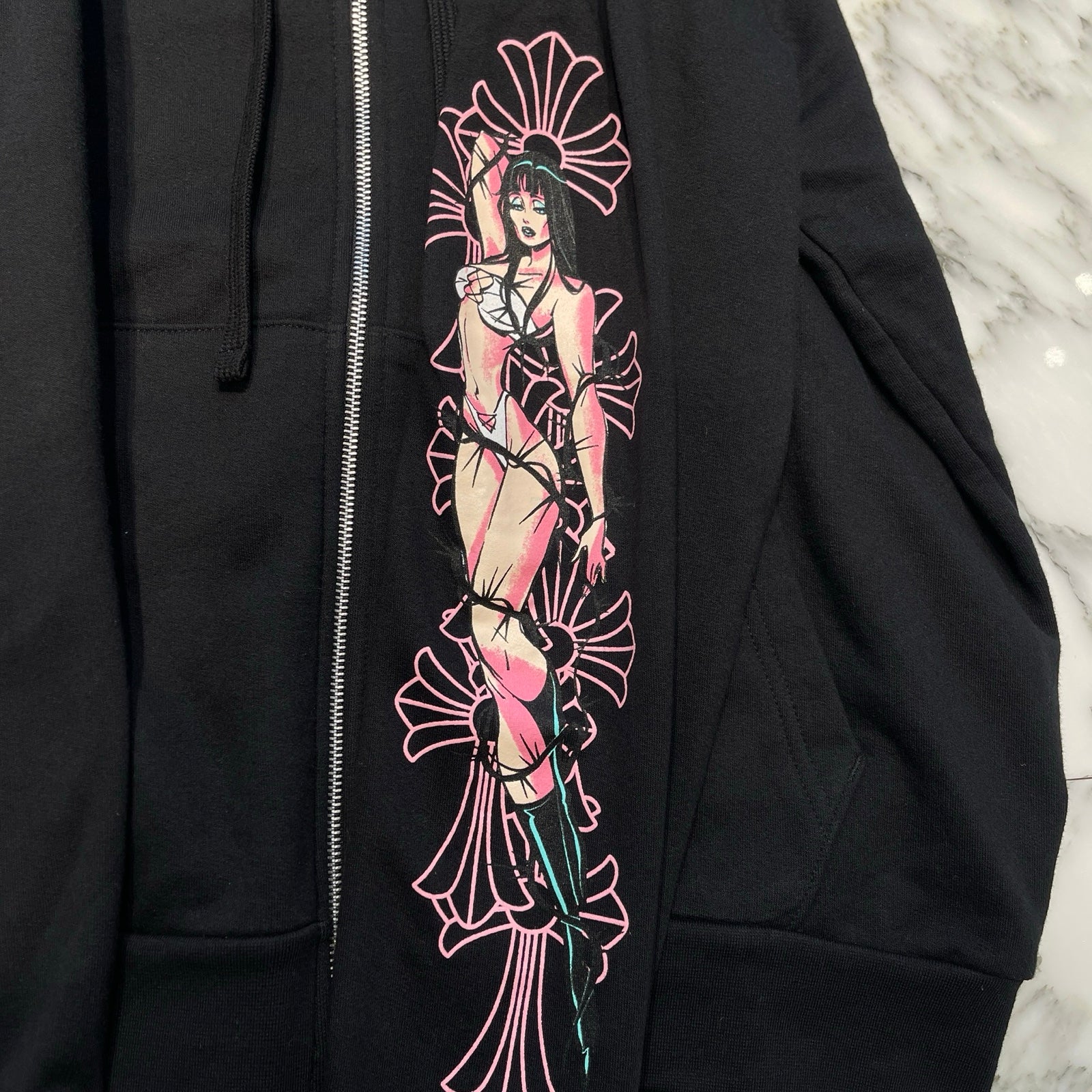 CHROME HEARTS × DEADLLY DOLL Zip Up Hoodie Size M クロムハーツ × デッドリードール ジップアップフーディ サイズM