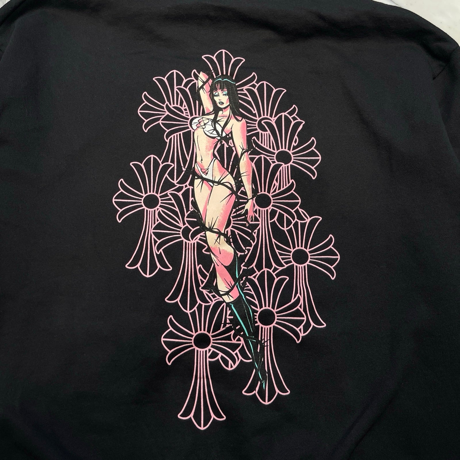 CHROME HEARTS × DEADLLY DOLL Zip Up Hoodie Size M クロムハーツ × デッドリードール ジップアップフーディ サイズM